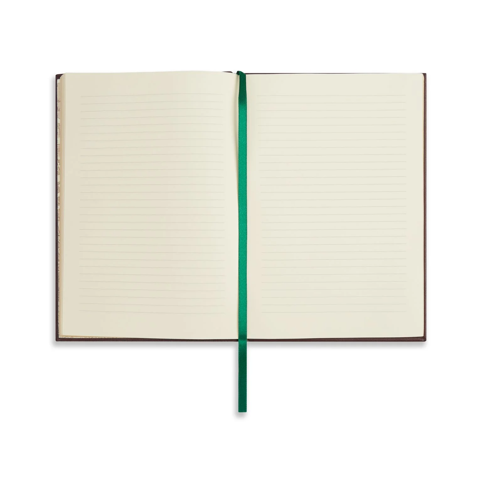 A5 Leather Bound Burgundy Notebook - Image 3