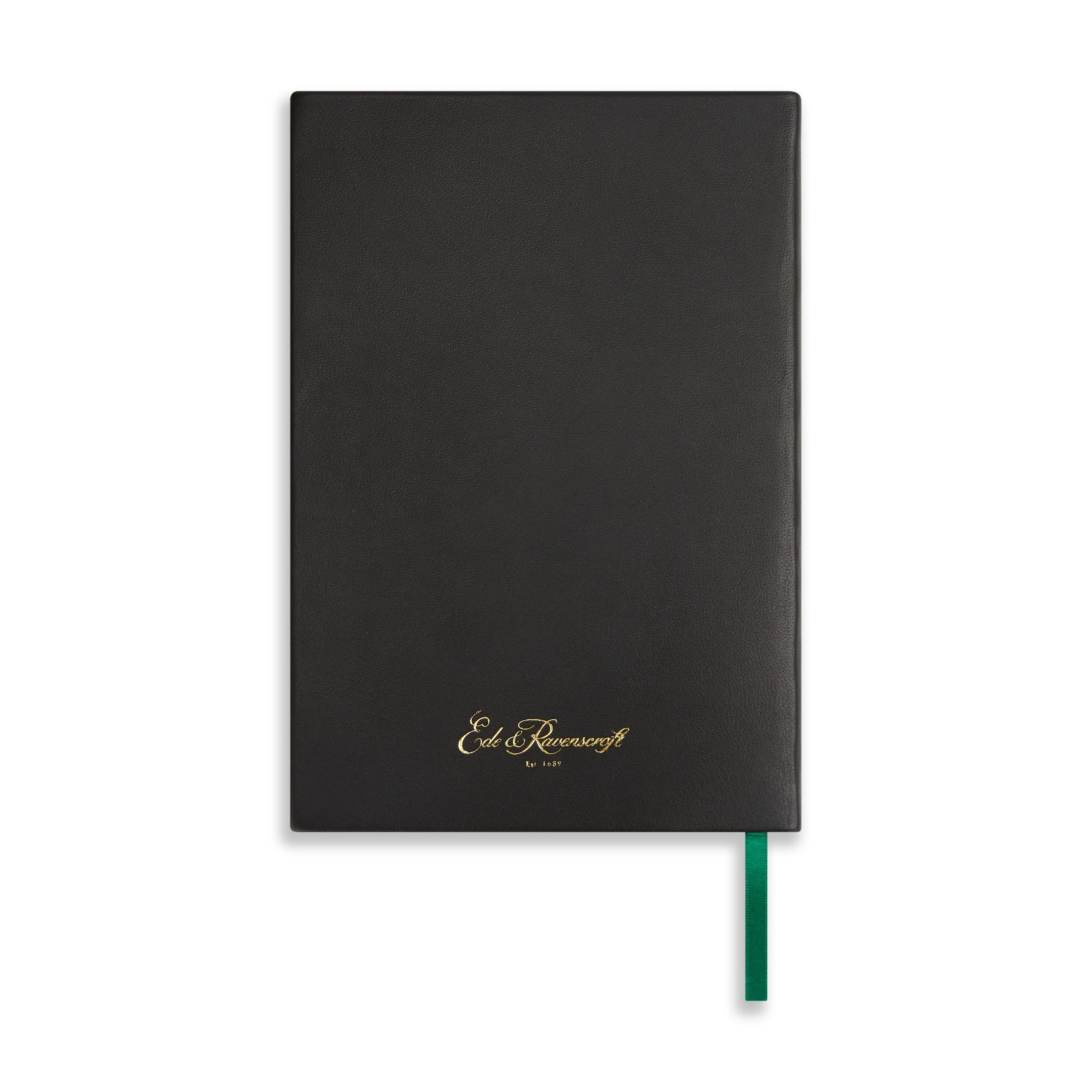 A5 Leather Bound Black Notebook - Image 4