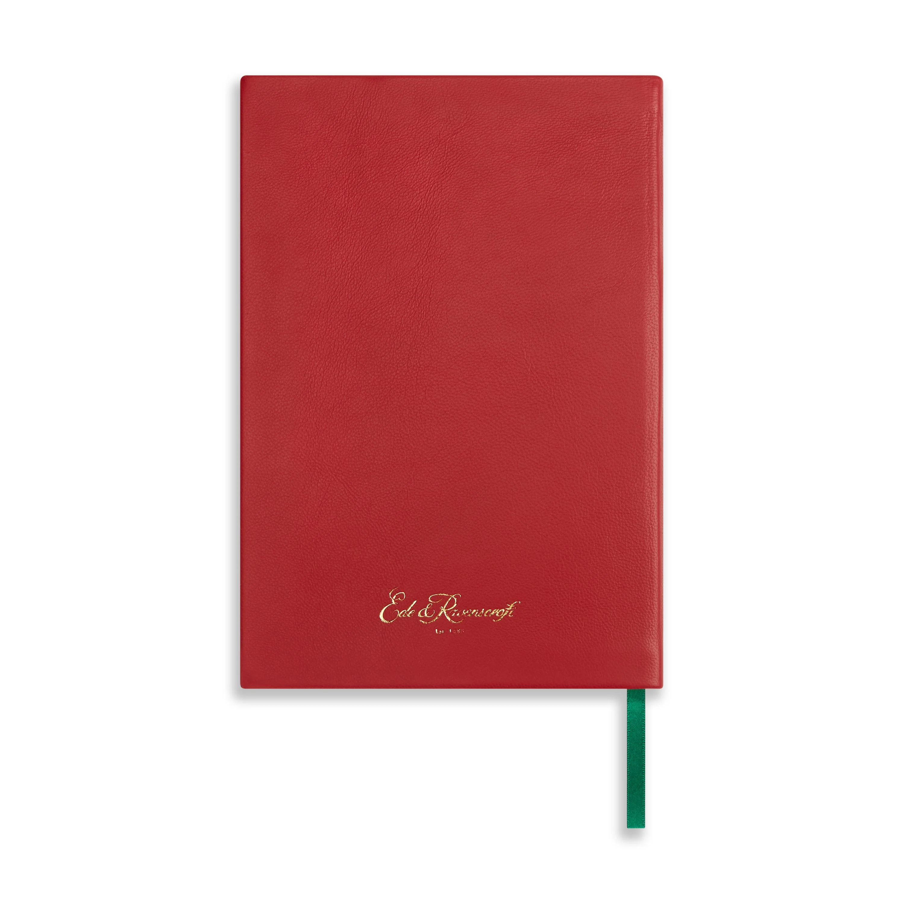 A5 Leather Bound Red Notebook - Image 4