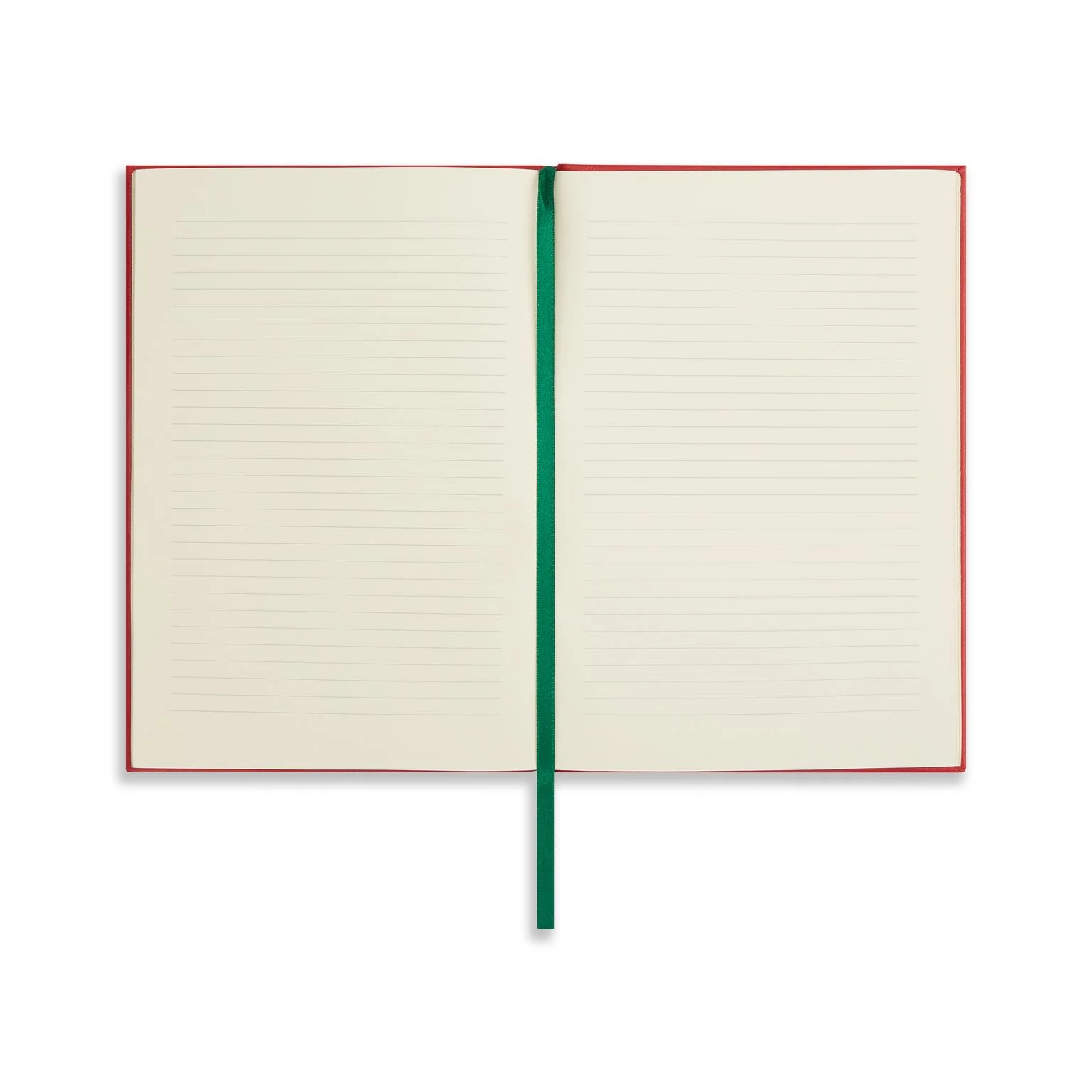 A5 Leather Bound Scarlet Red Notebook - Image 3