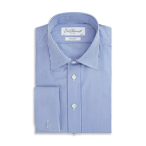 Ainsley Blue White Bengal Stripe Shirt