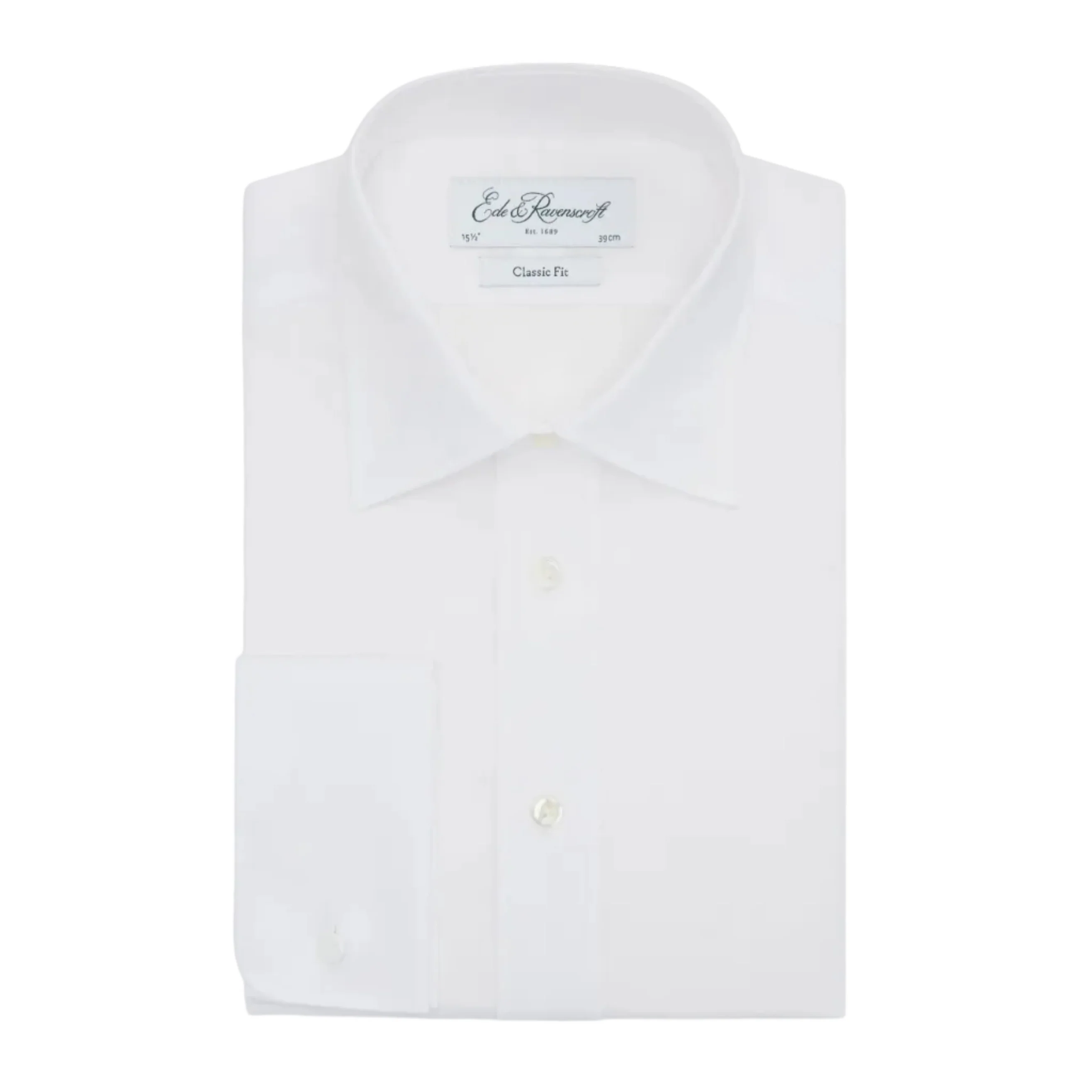 Ainsley White Herringbone Shirt