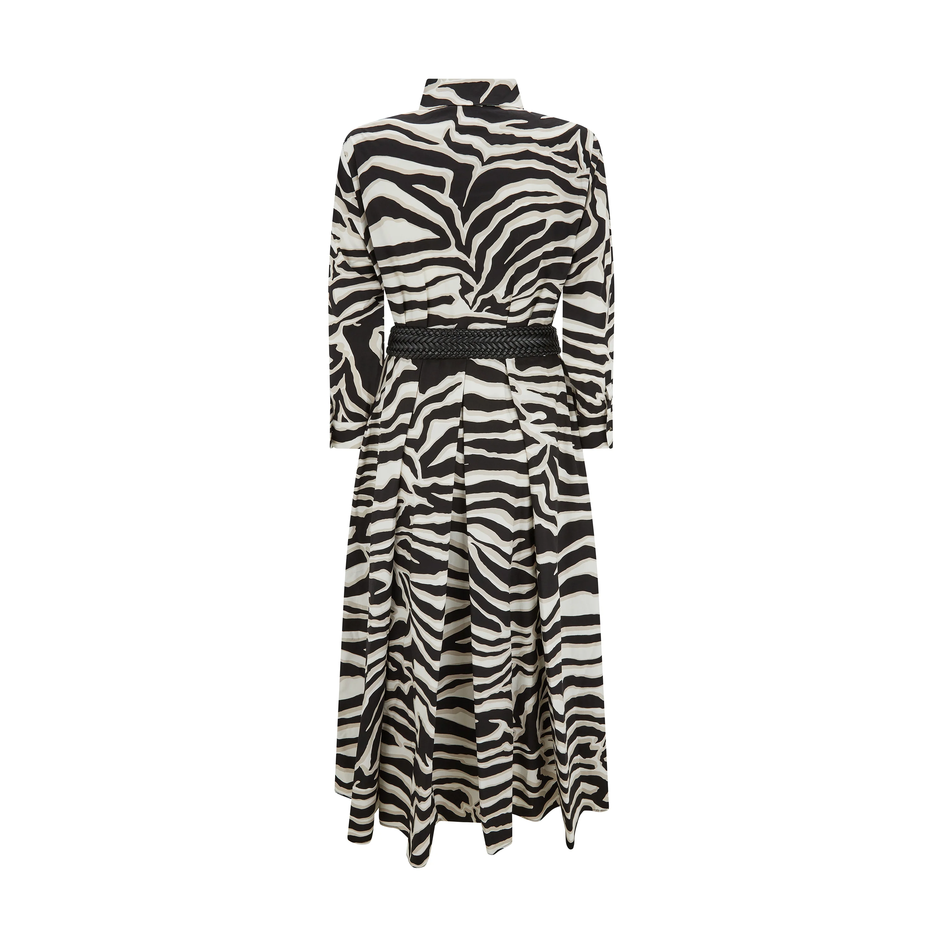 Arabba Zebra Print Poplin Cotton Dress - Image 2