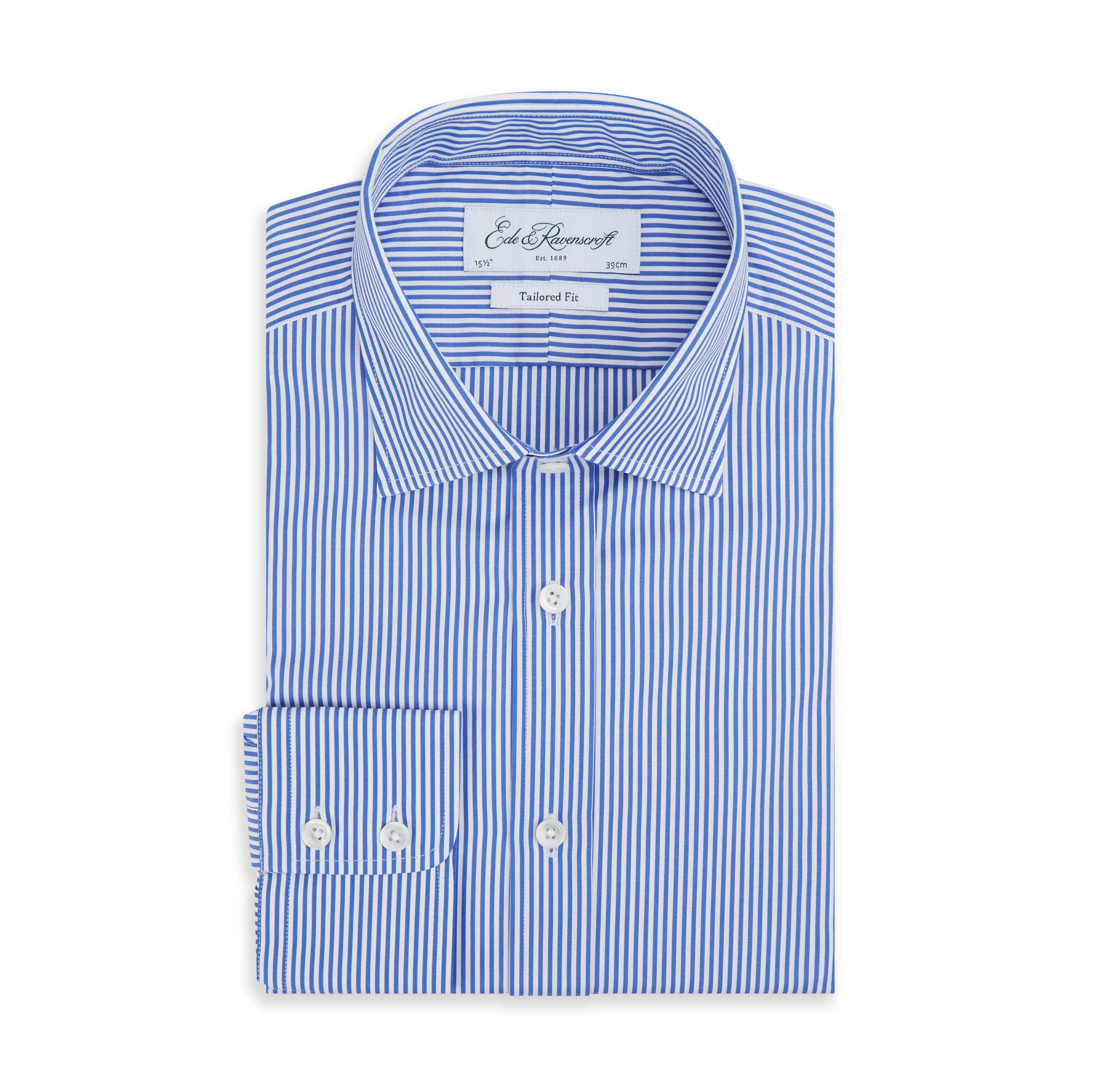 Alex Bengal Stripe Shirt Dark Blue White
