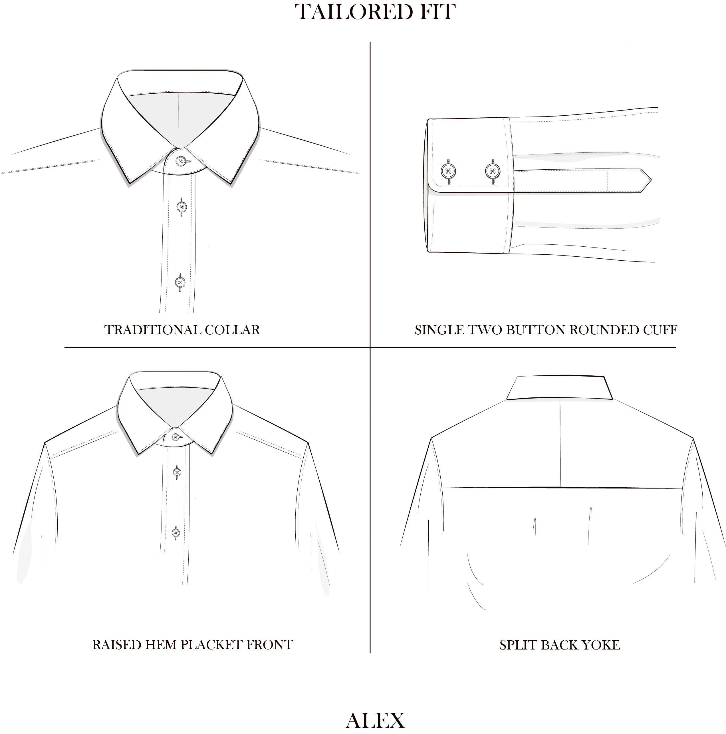 Alex Bengal Stripe Shirt Dark Blue White - Image 2