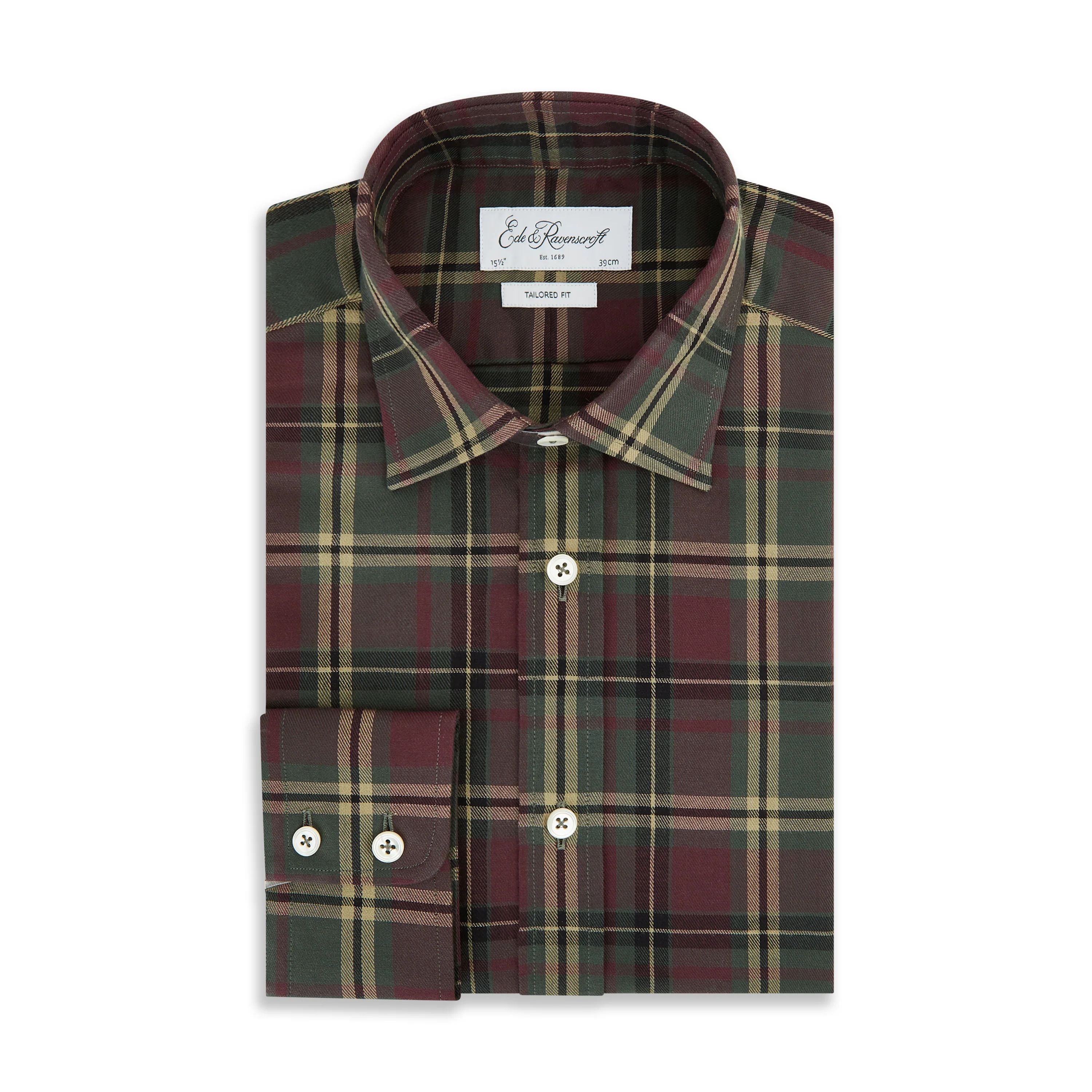 Alex Red Green Tartan Check Shirt