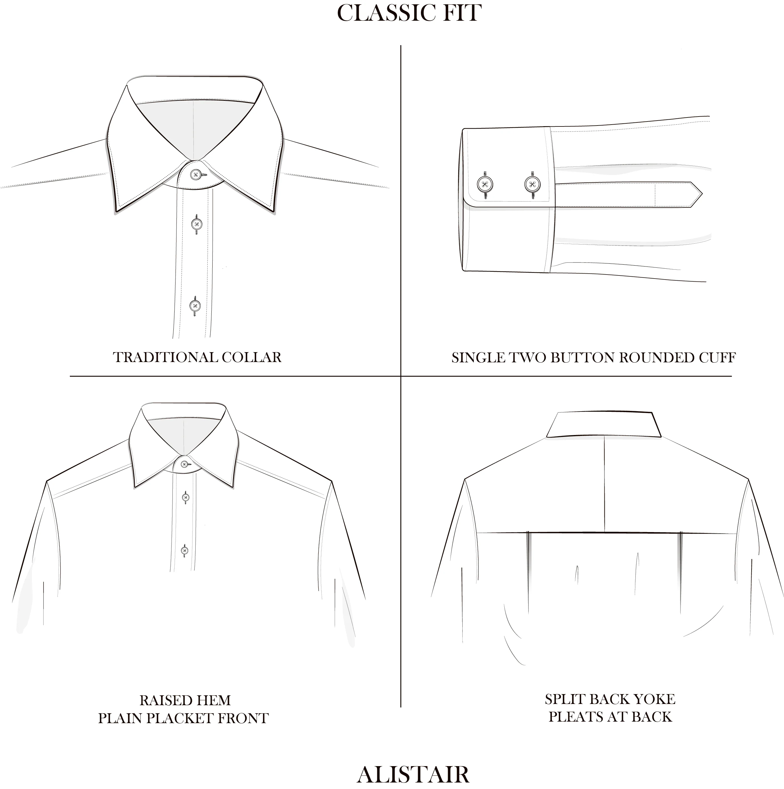 Alistair Blue Oxford Shirt - Image 2