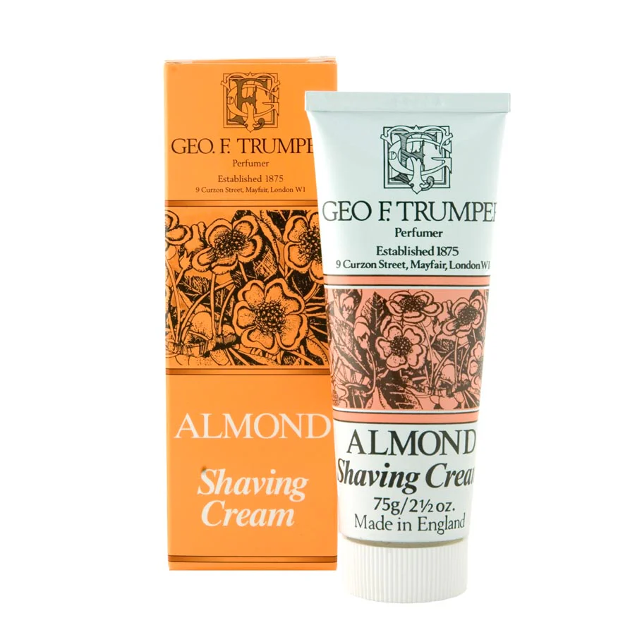 Geo F Trumper Almond 75g Shaving Cream Tube