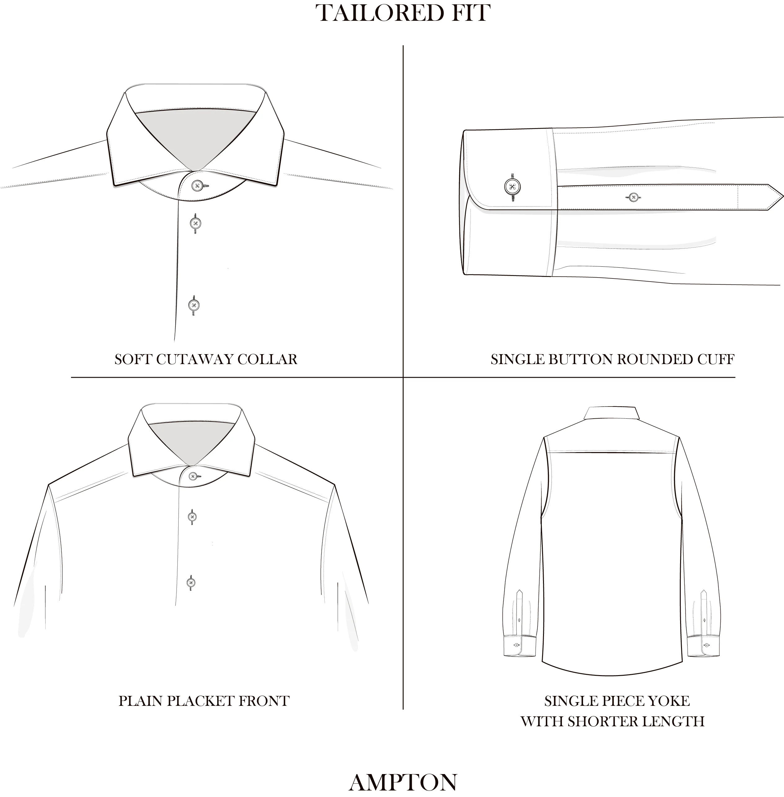 Ampton Navy Linen Shirt - Image 3