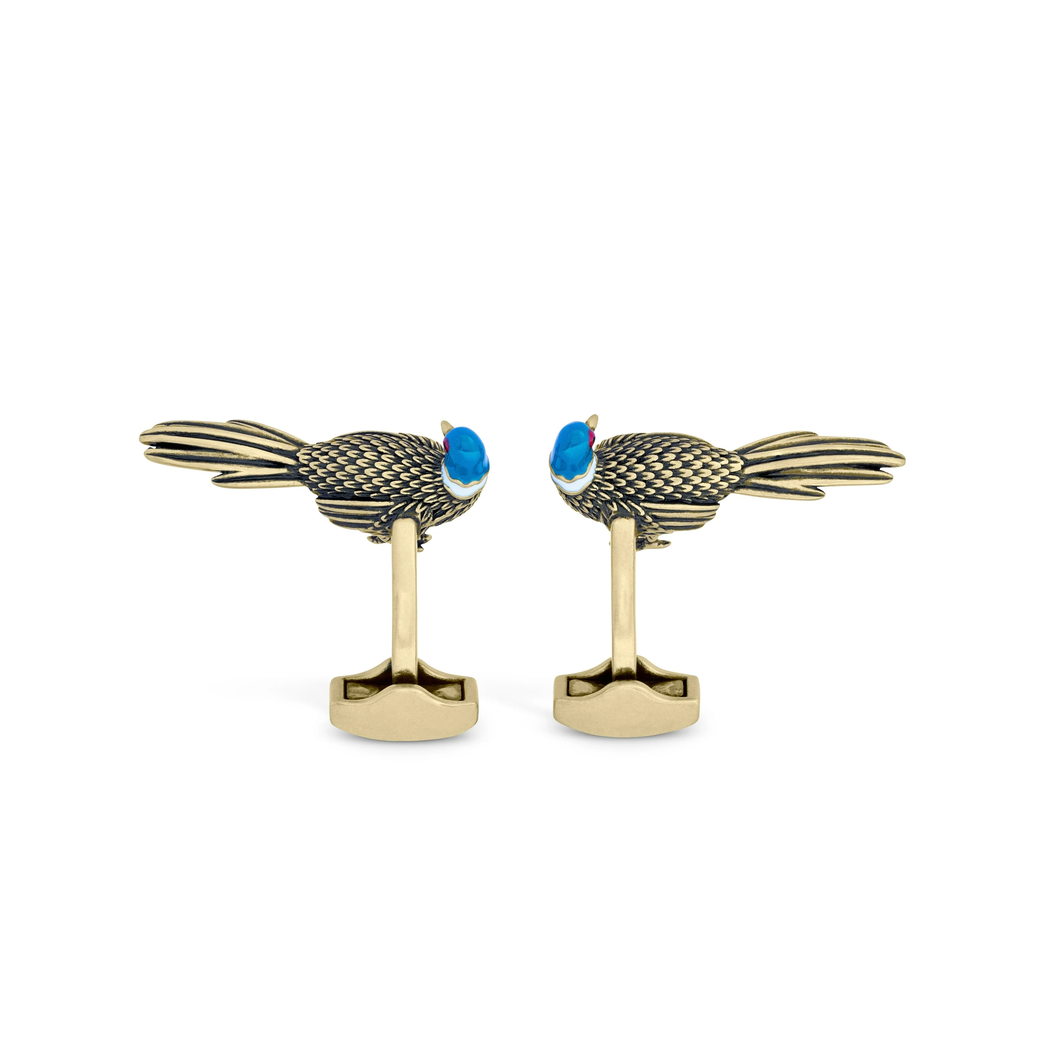 Antique Gold Pheasant Cufflinks - Image 3