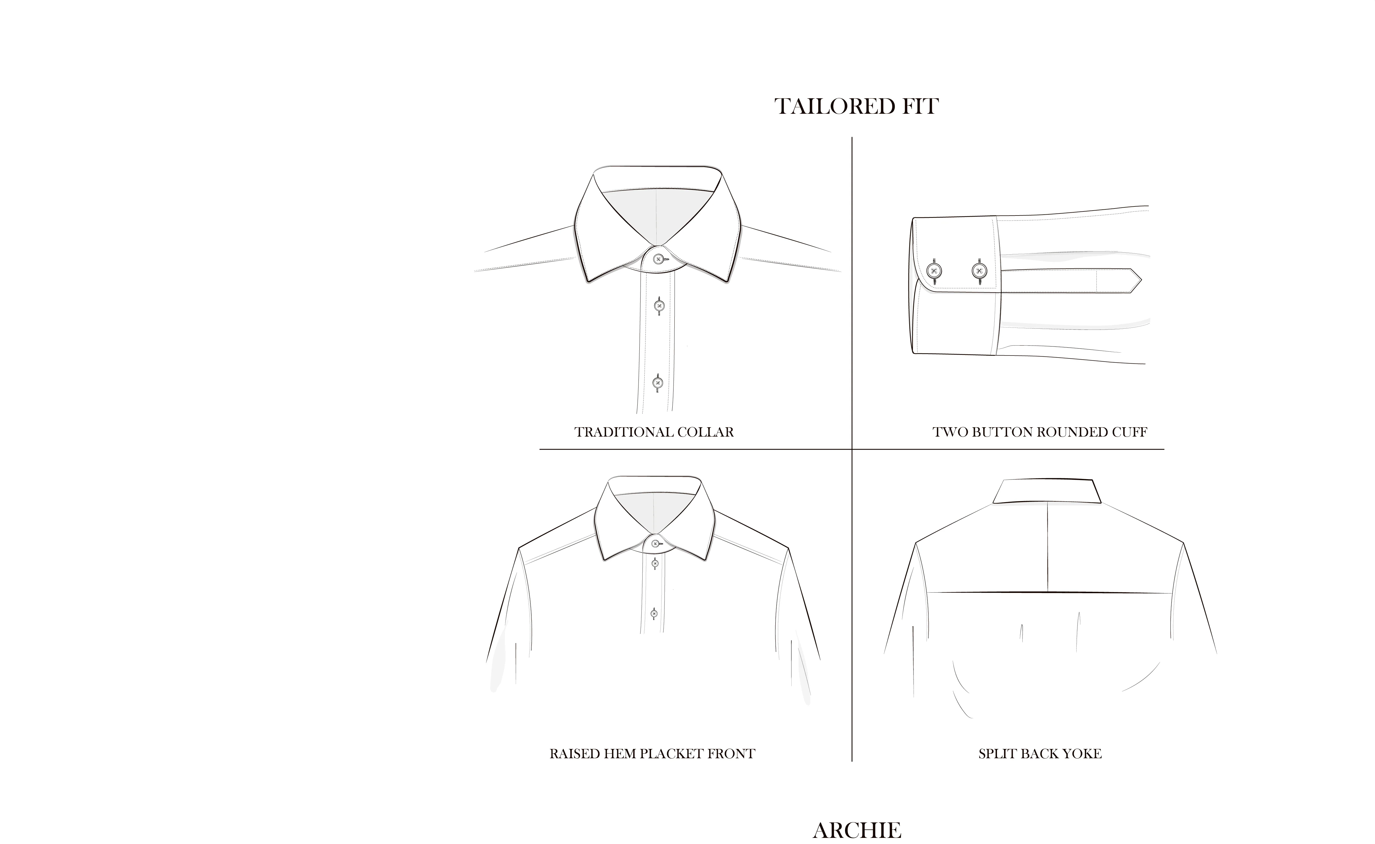 Archie Blue Royal Oxford Cotton Shirt - Image 3
