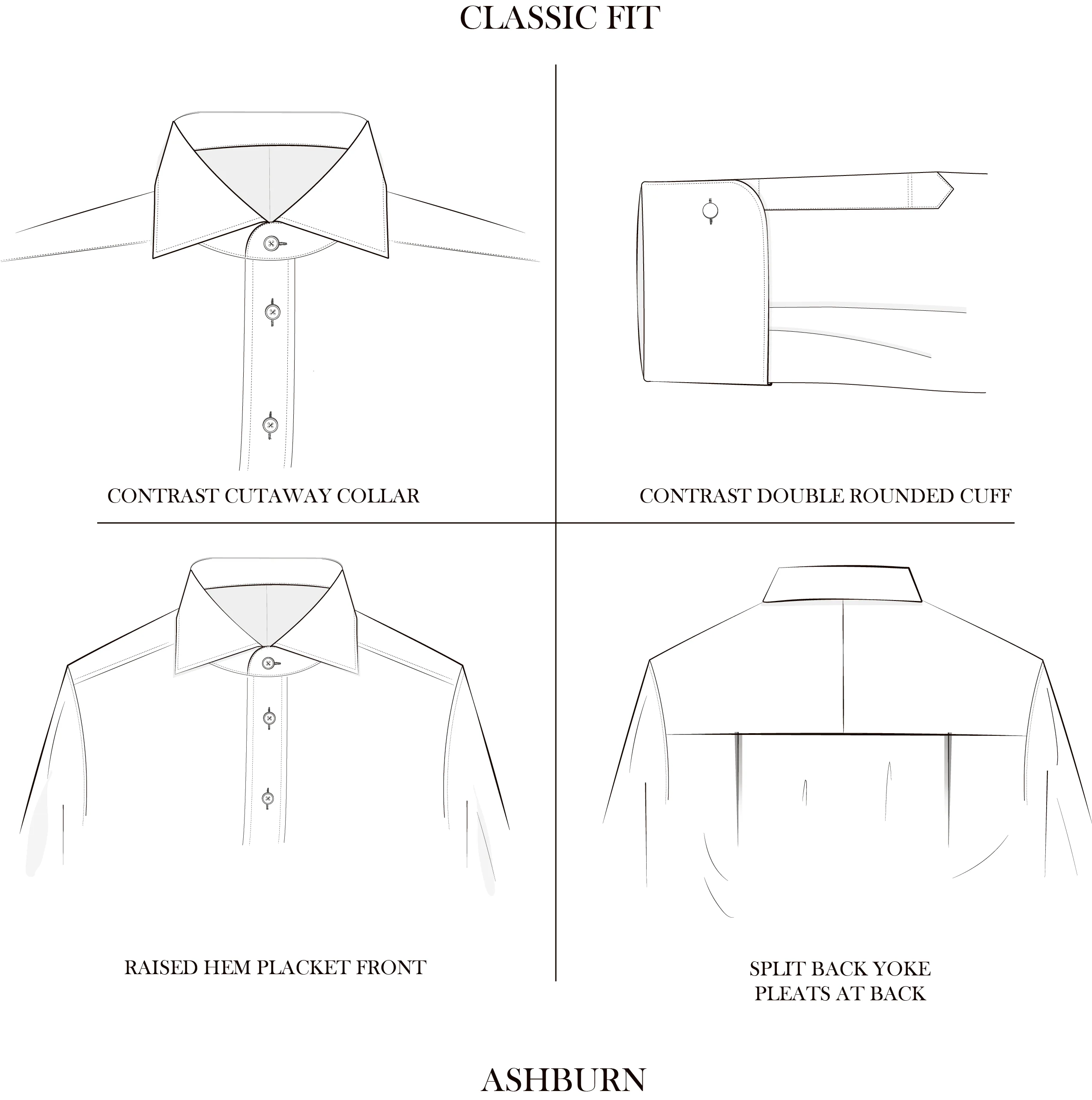 Ashburn Light Blue Poplin Cotton Shirt - Image 3