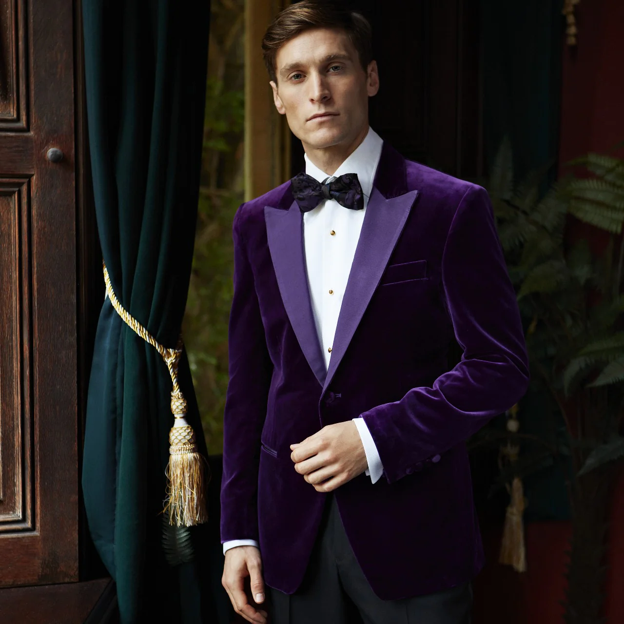 Bailey Purple Velvet Jacket - Image 2