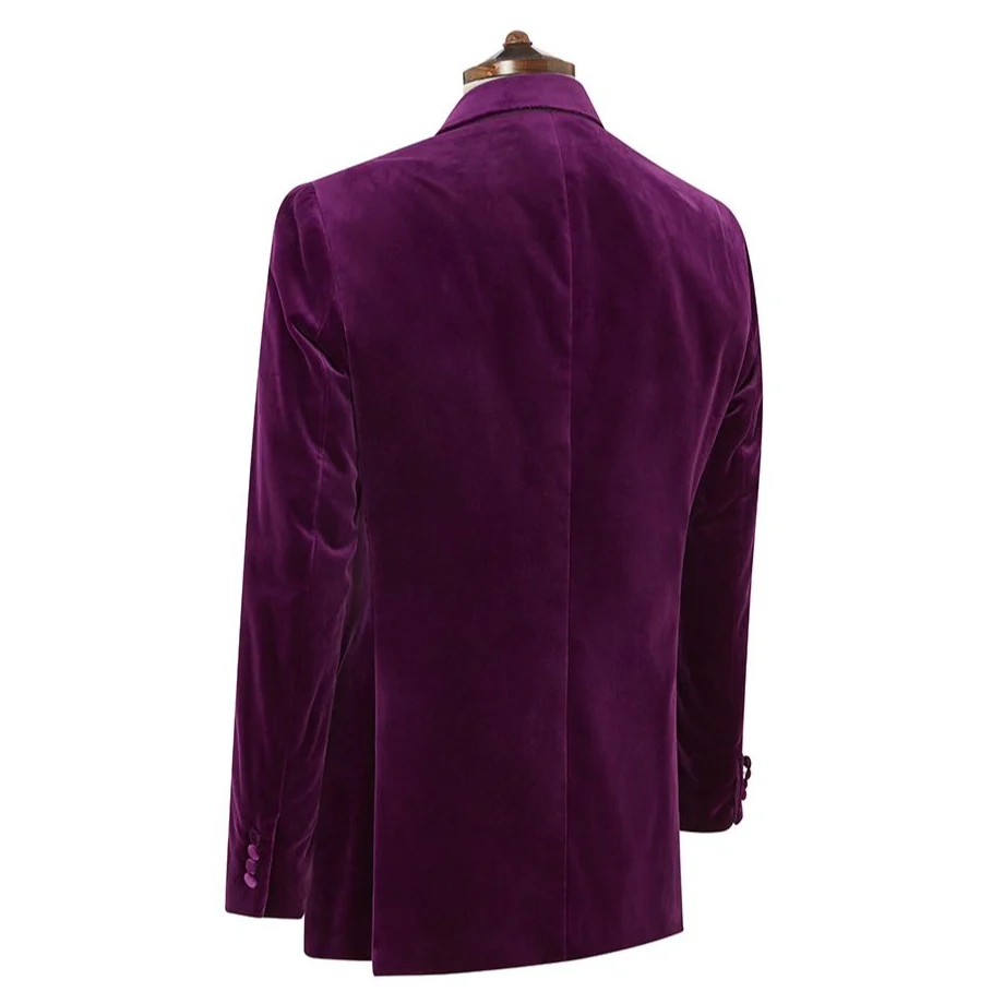Bailey Purple Velvet Jacket - Image 3