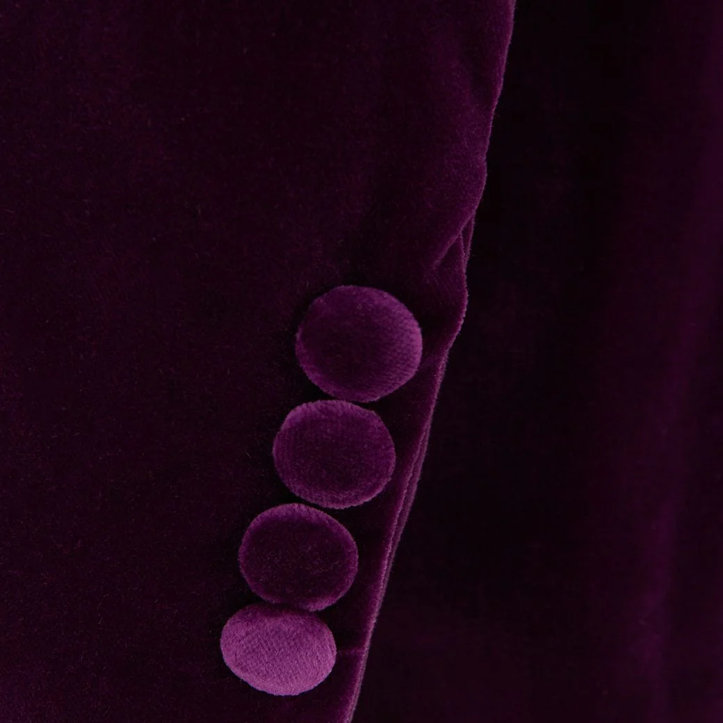 Bailey Purple Velvet Jacket - Image 4