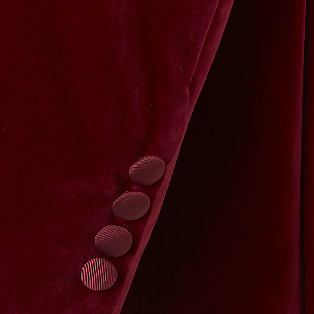 Balinteer Berry Velvet Jacket - Image 4
