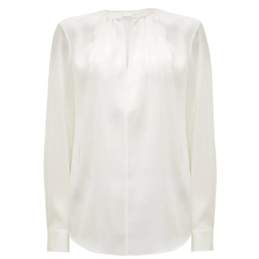 Banota Silk Deep V-Tunic Blouse