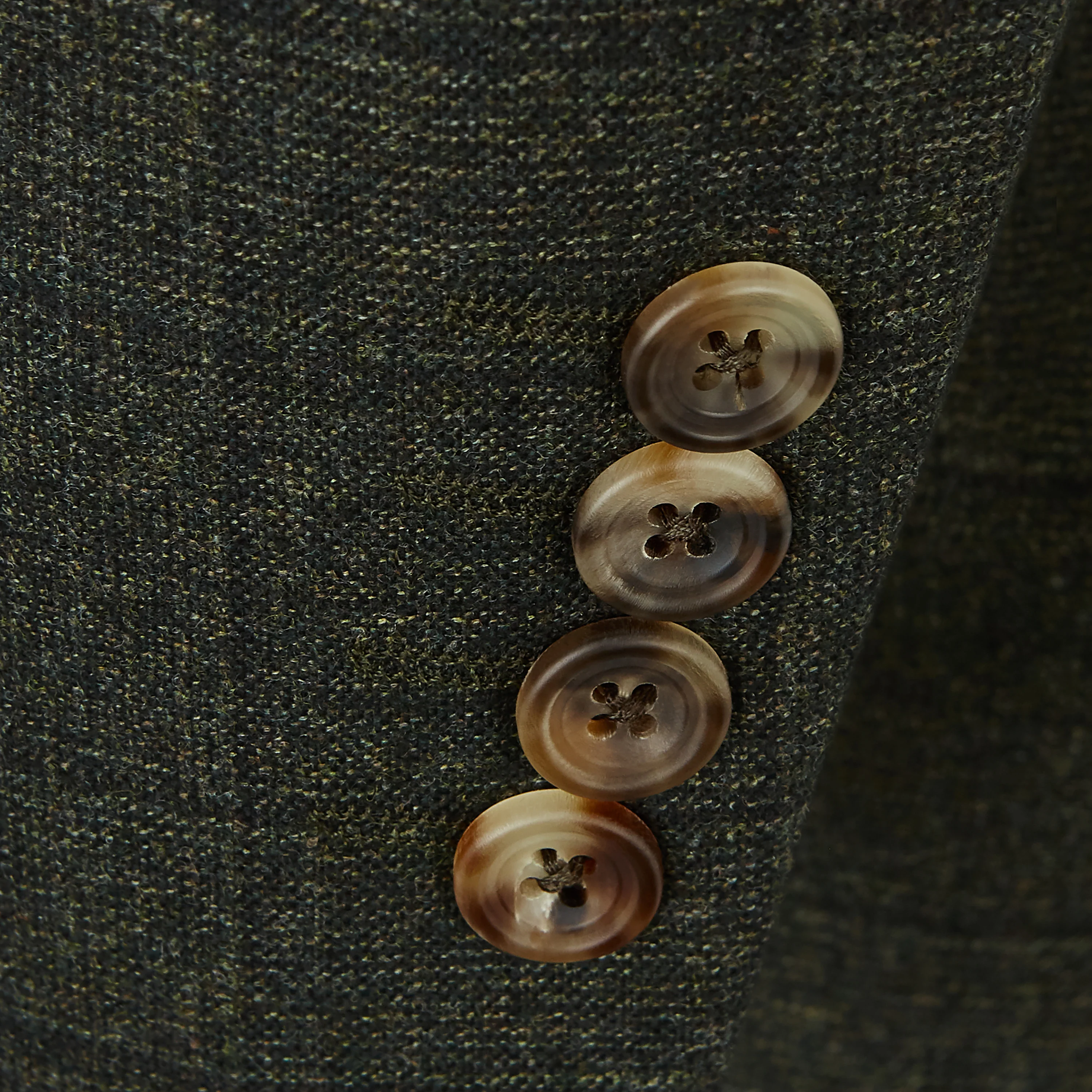 Barnes Green Prince Of Wales Check Flannel Suit - Image 3