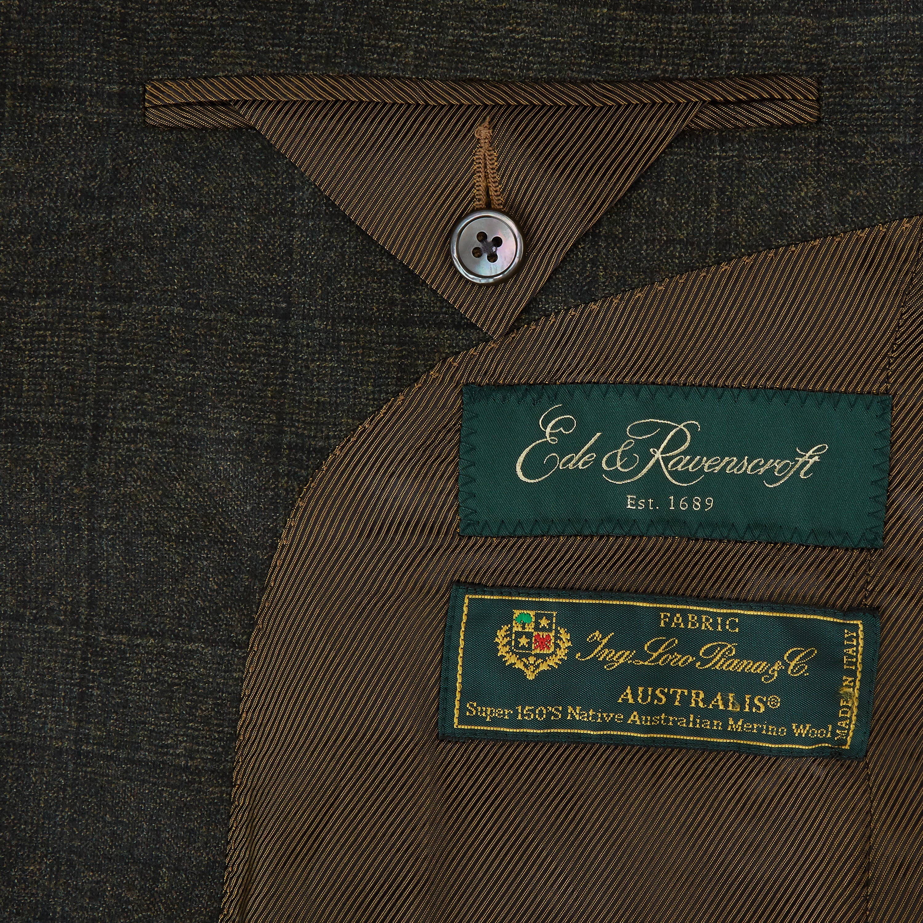 Barnes Green Prince Of Wales Check Flannel Suit - Image 4