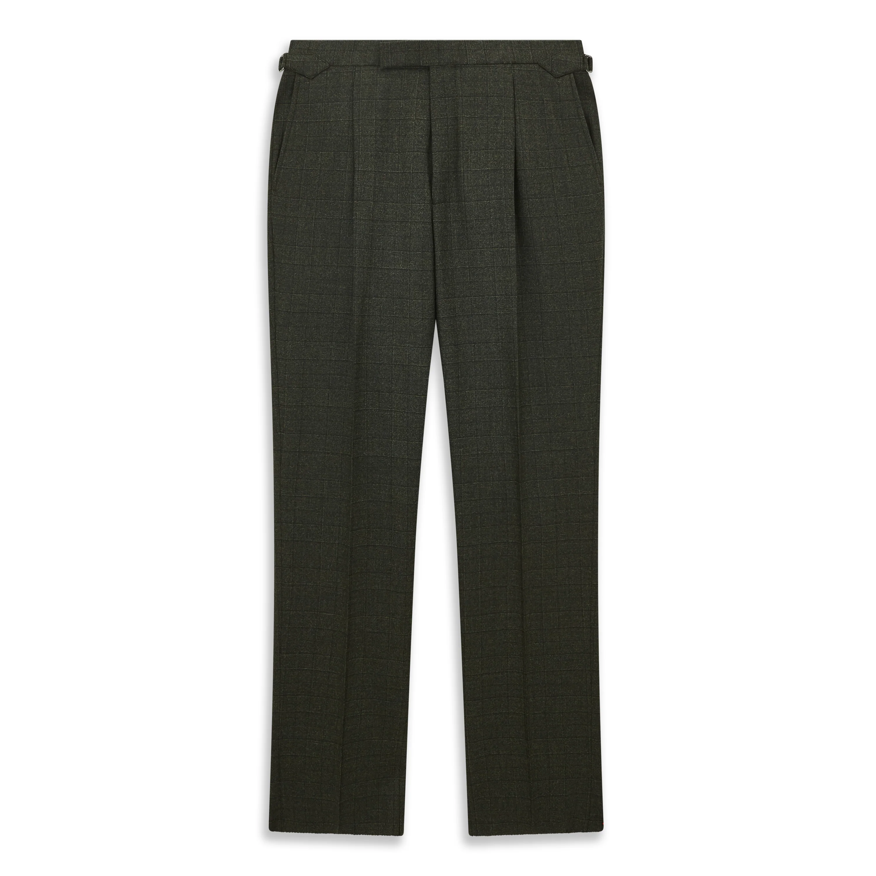 Barnes Green Prince Of Wales Check Flannel Suit - Image 5