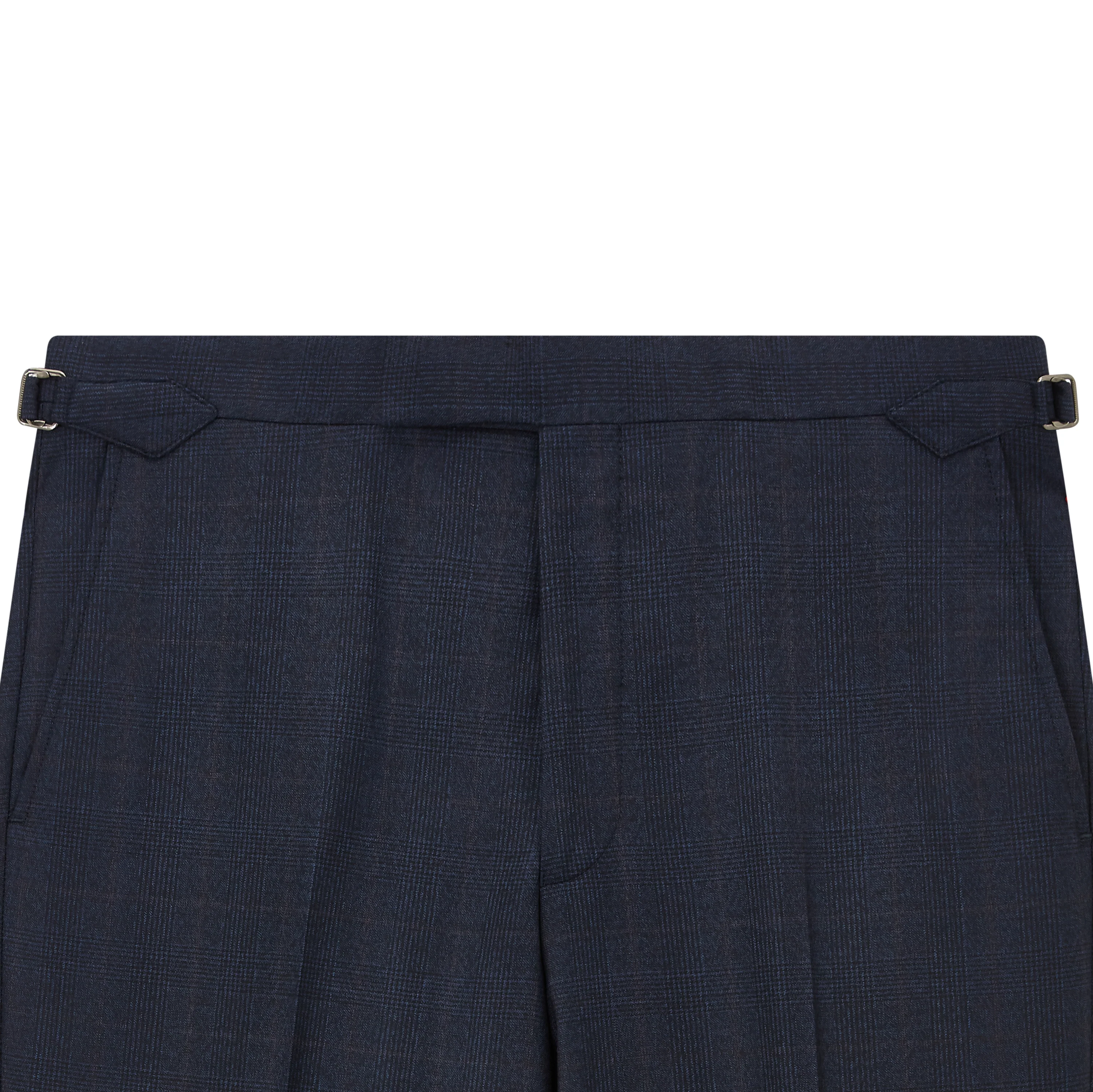 Barnes Light Navy Check Flannel Suit - Image 6