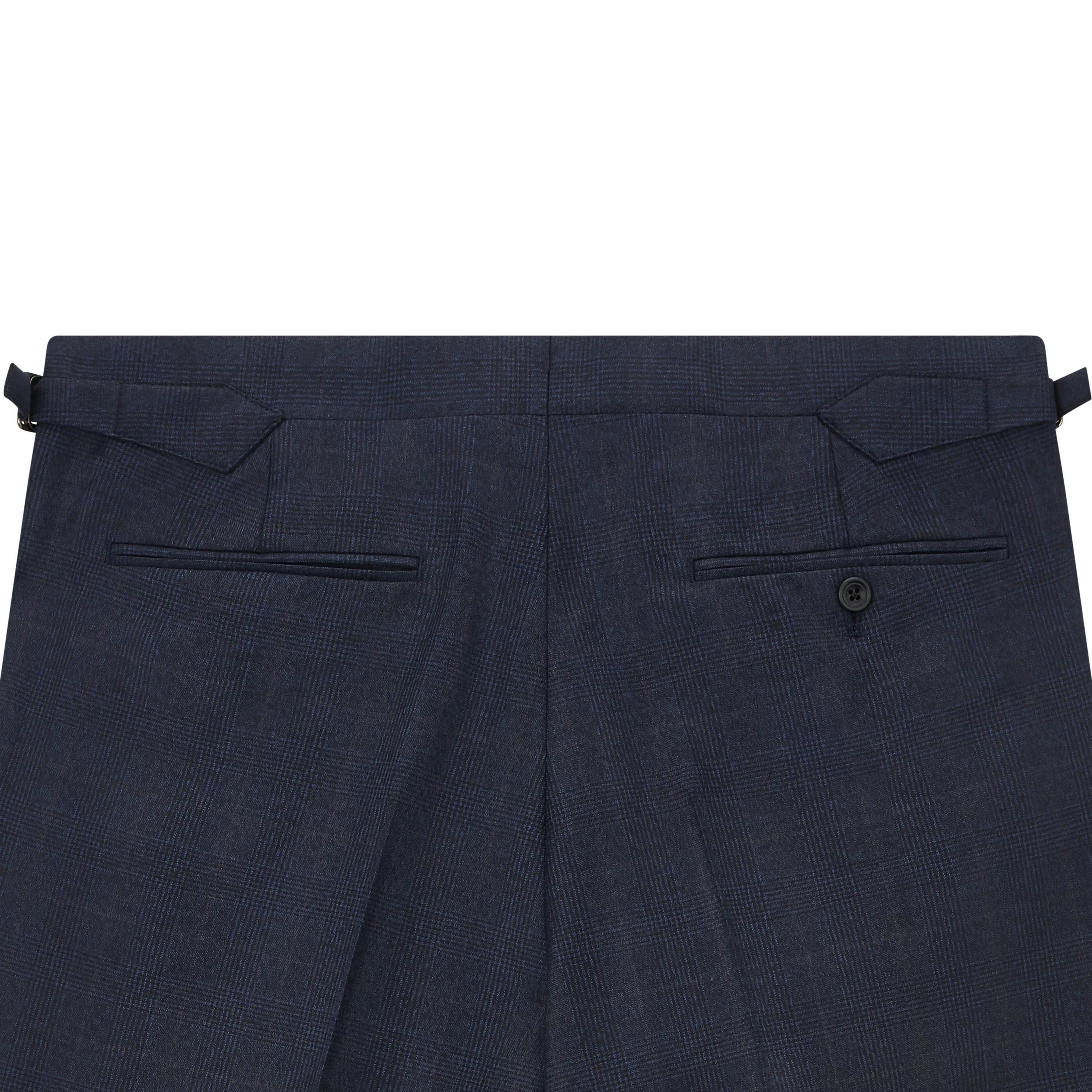 Barnes Light Navy Check Flannel Suit - Image 7