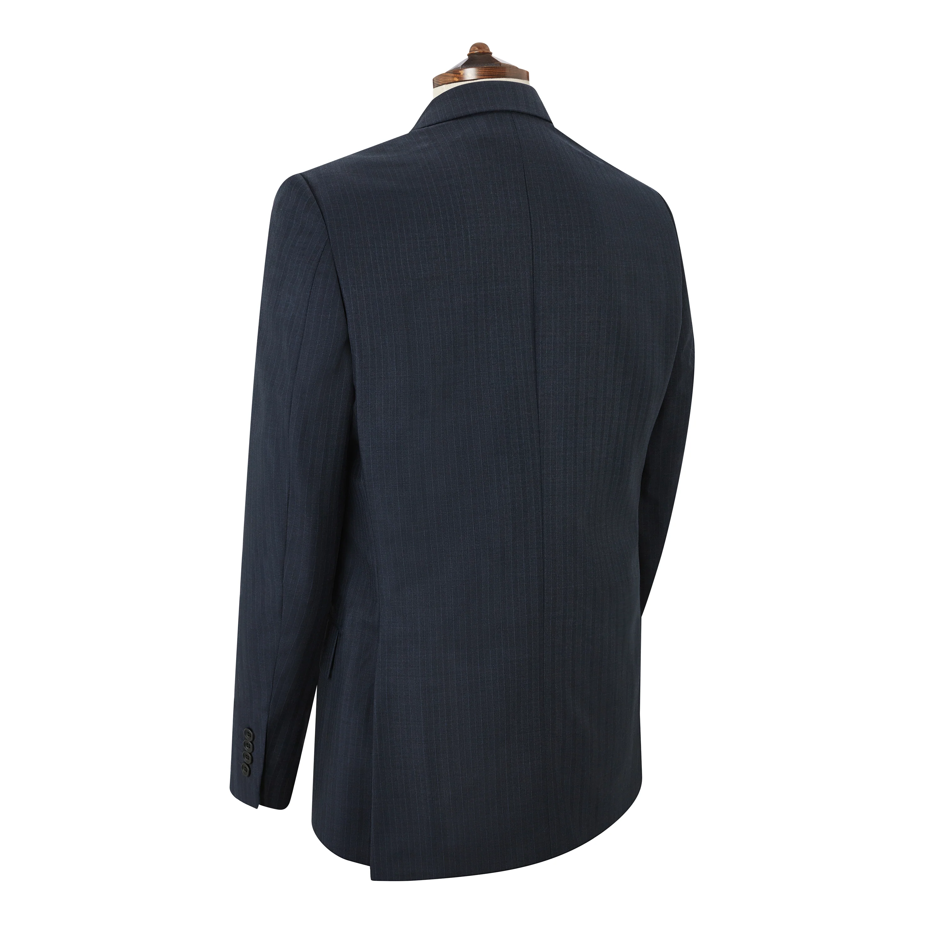 Barnes Light Navy Stripe Flannel Suit - Image 2