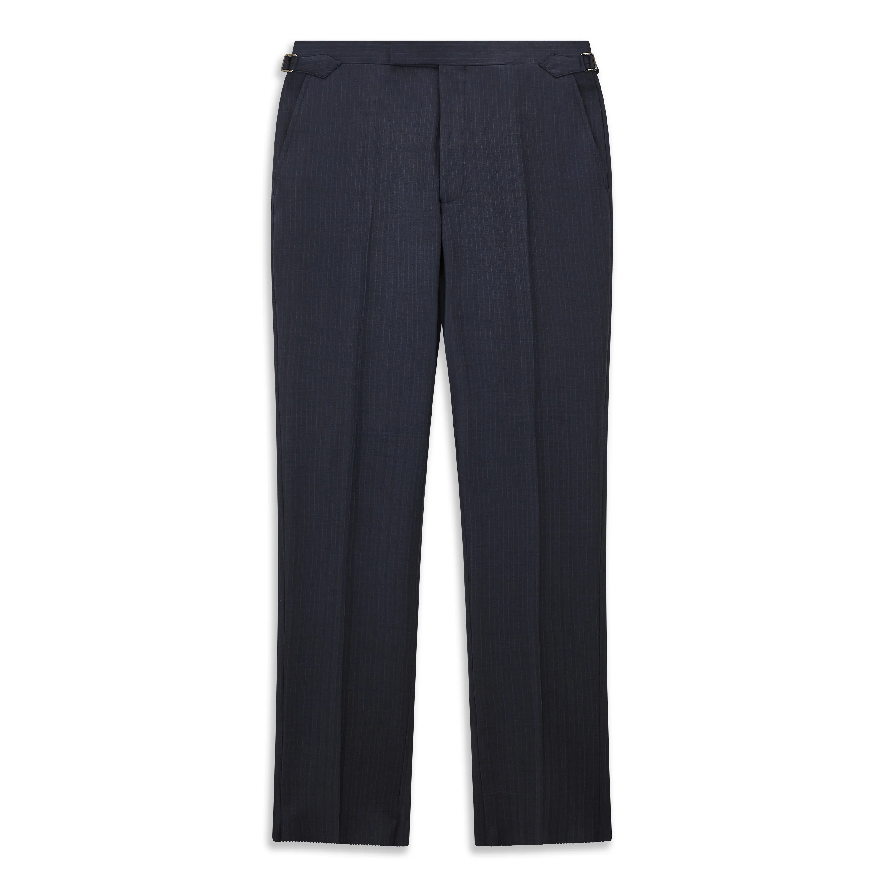 Barnes Light Navy Stripe Flannel Suit - Image 5