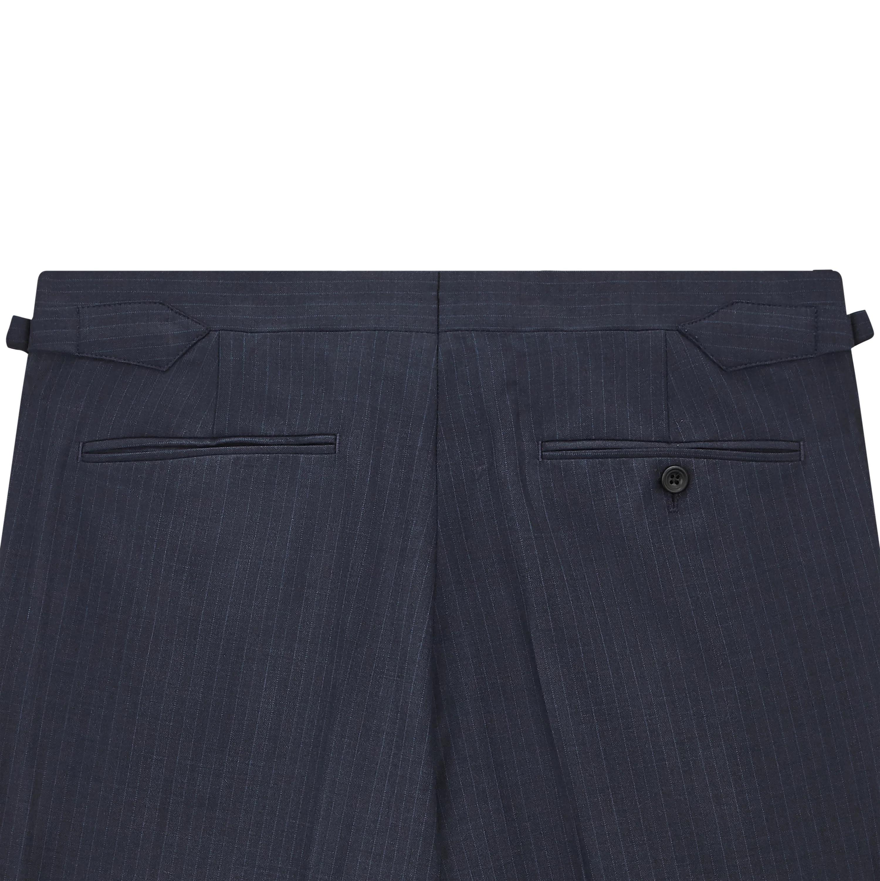 Barnes Light Navy Stripe Flannel Suit - Image 7