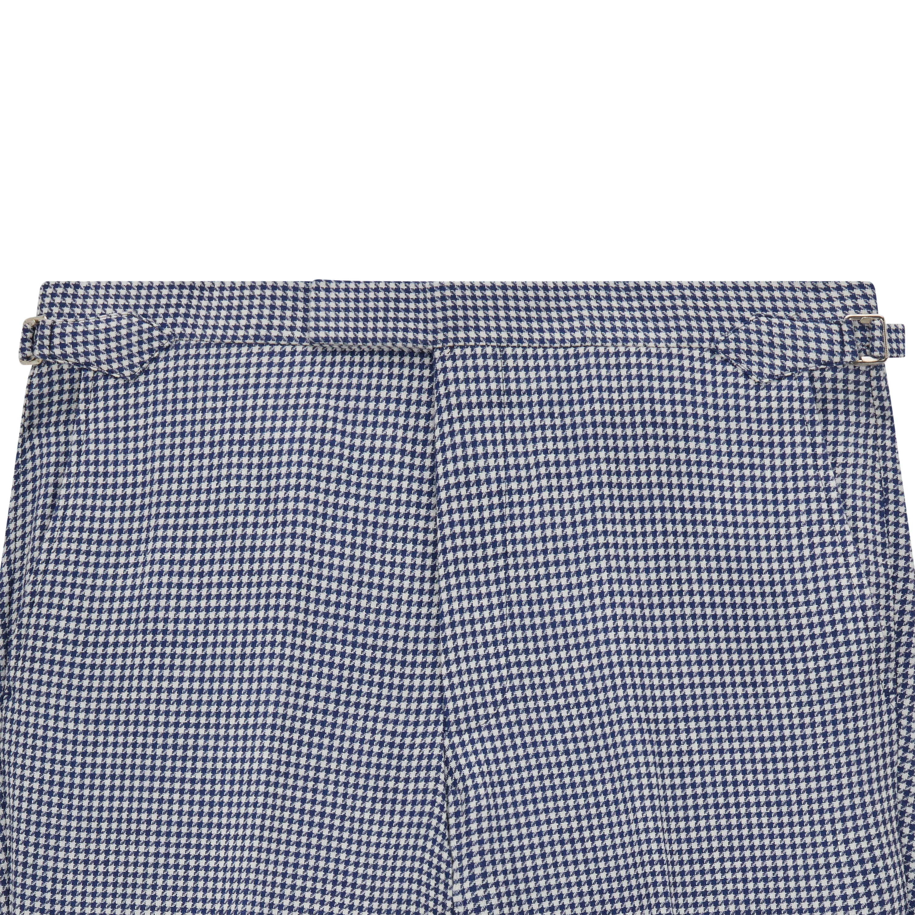 Barney Navy White Houndstooth Trouser - Image 4