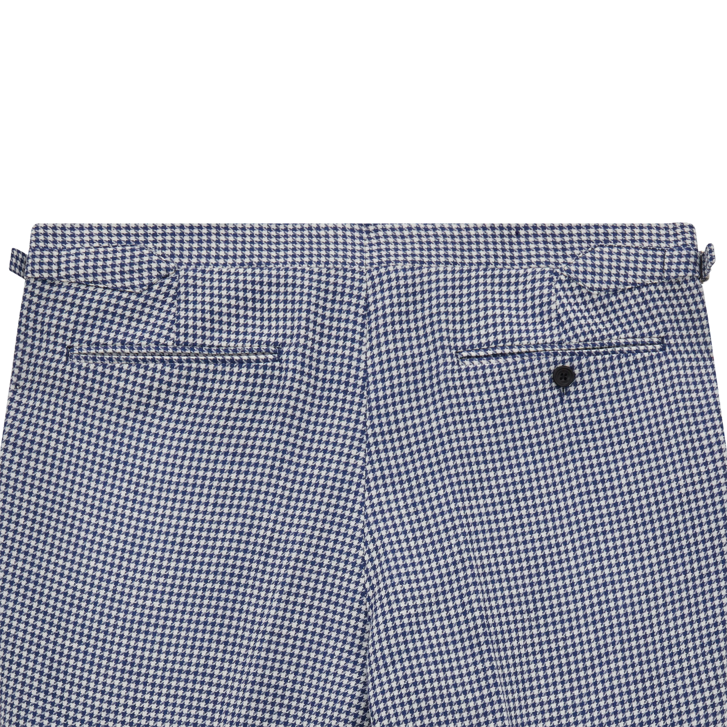 Barney Navy White Houndstooth Trouser - Image 5