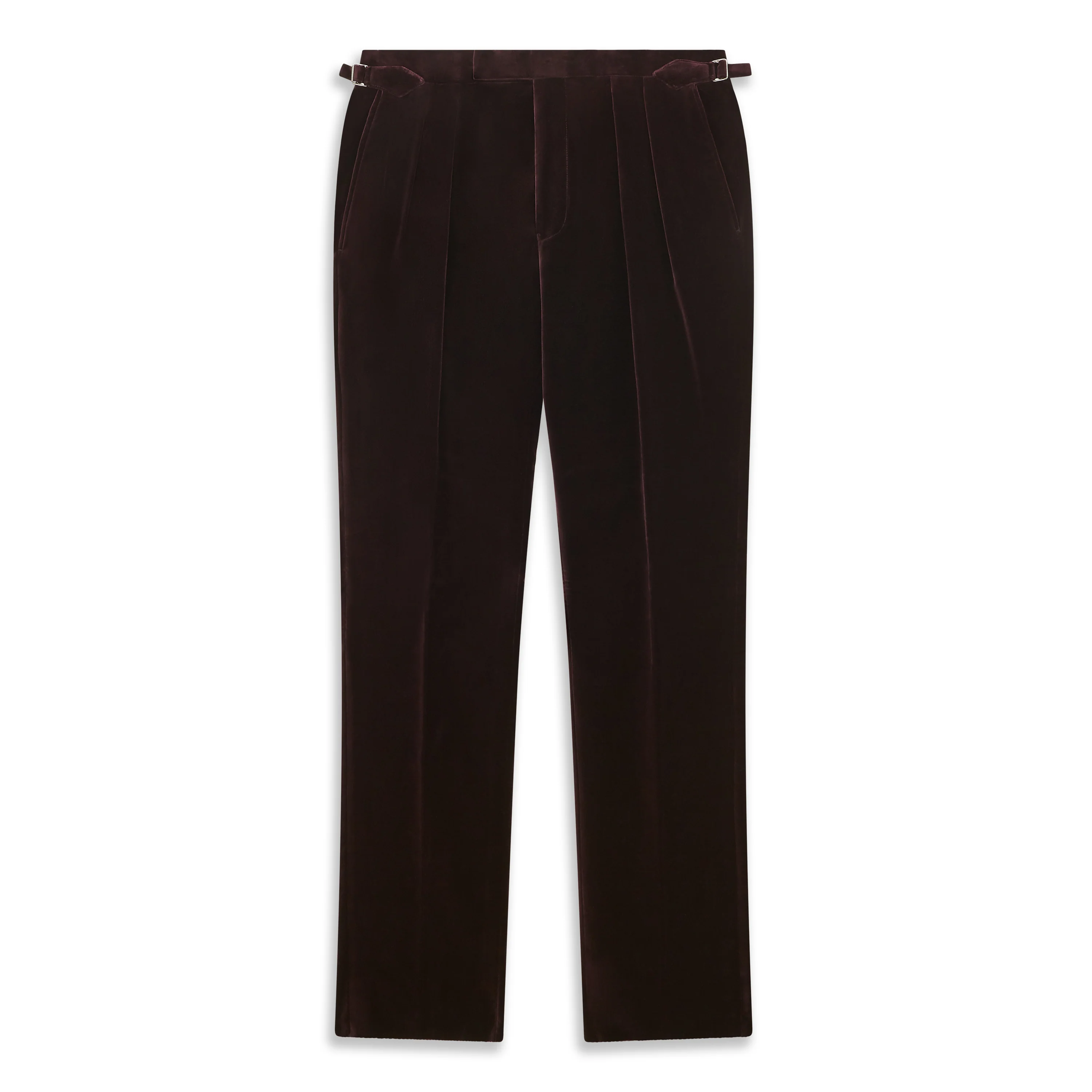 Barney Aubergine Velvet Trouser - Image 2