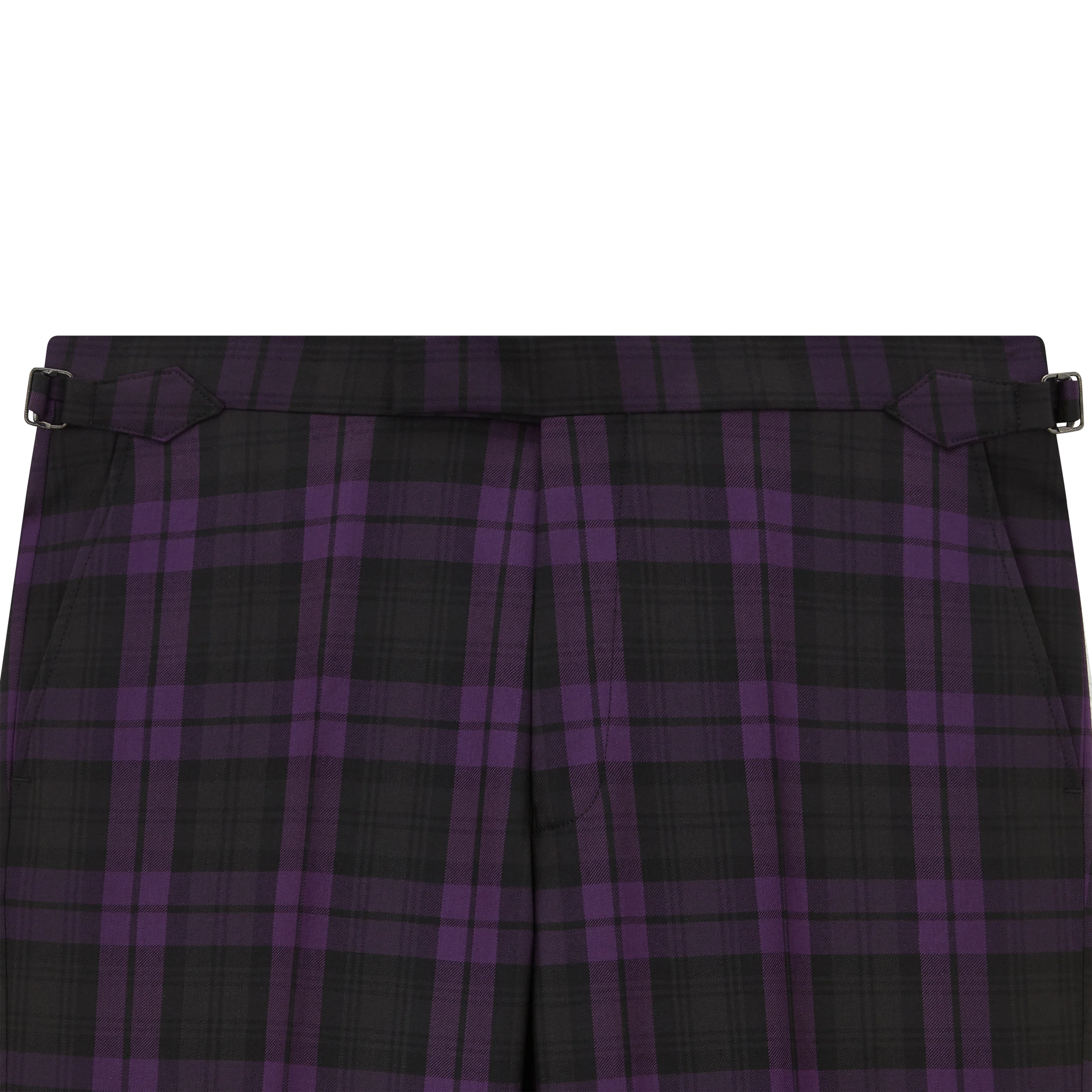 Barney Purple Black Check Evening Trouser - Image 5