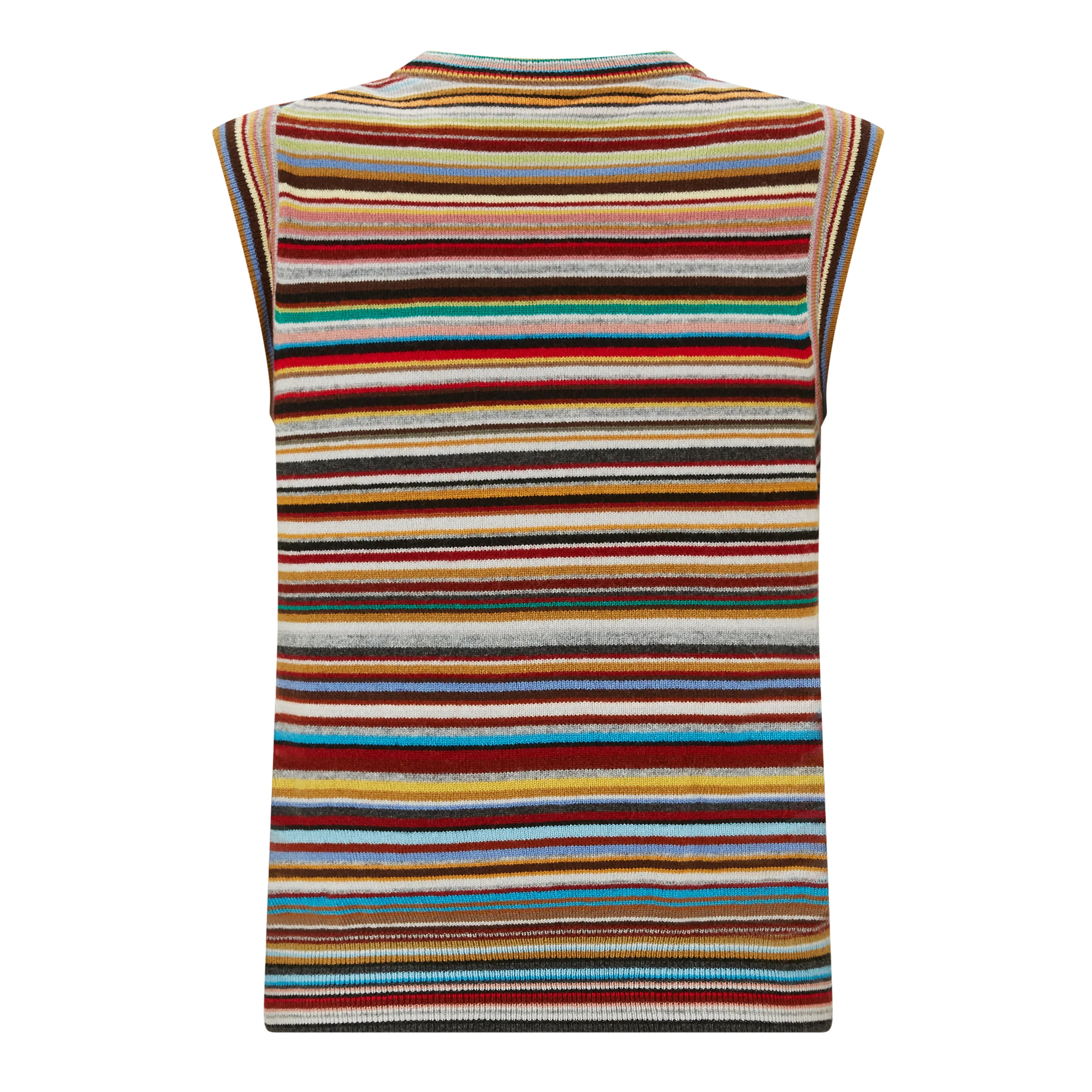 Barre Cashmere Knitted Vest - Image 2