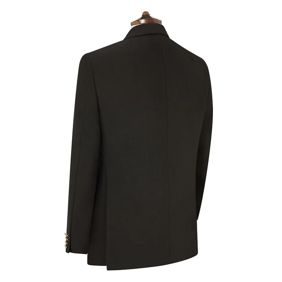 Baylen Black Basketweave Wool Jacket - Image 3