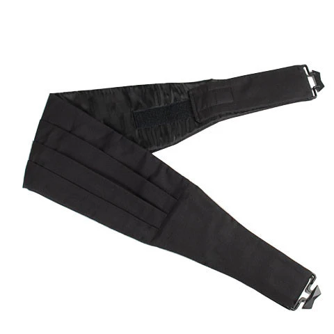 Black Barathea Cummerbund - Image 3