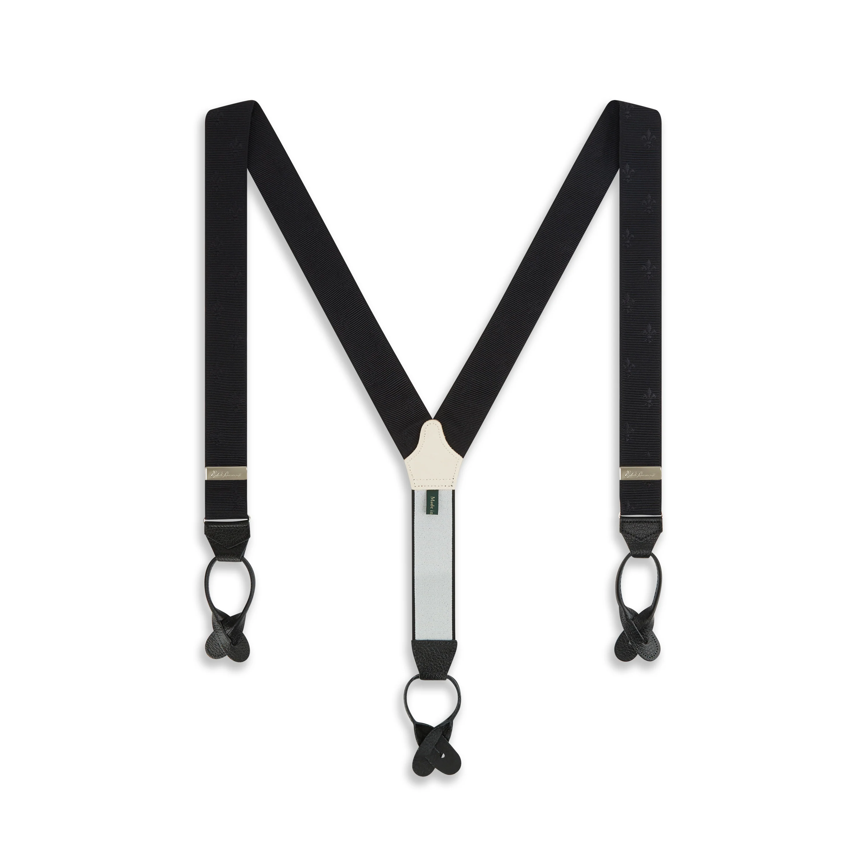 Black Fleur de lys Braces - Image 2