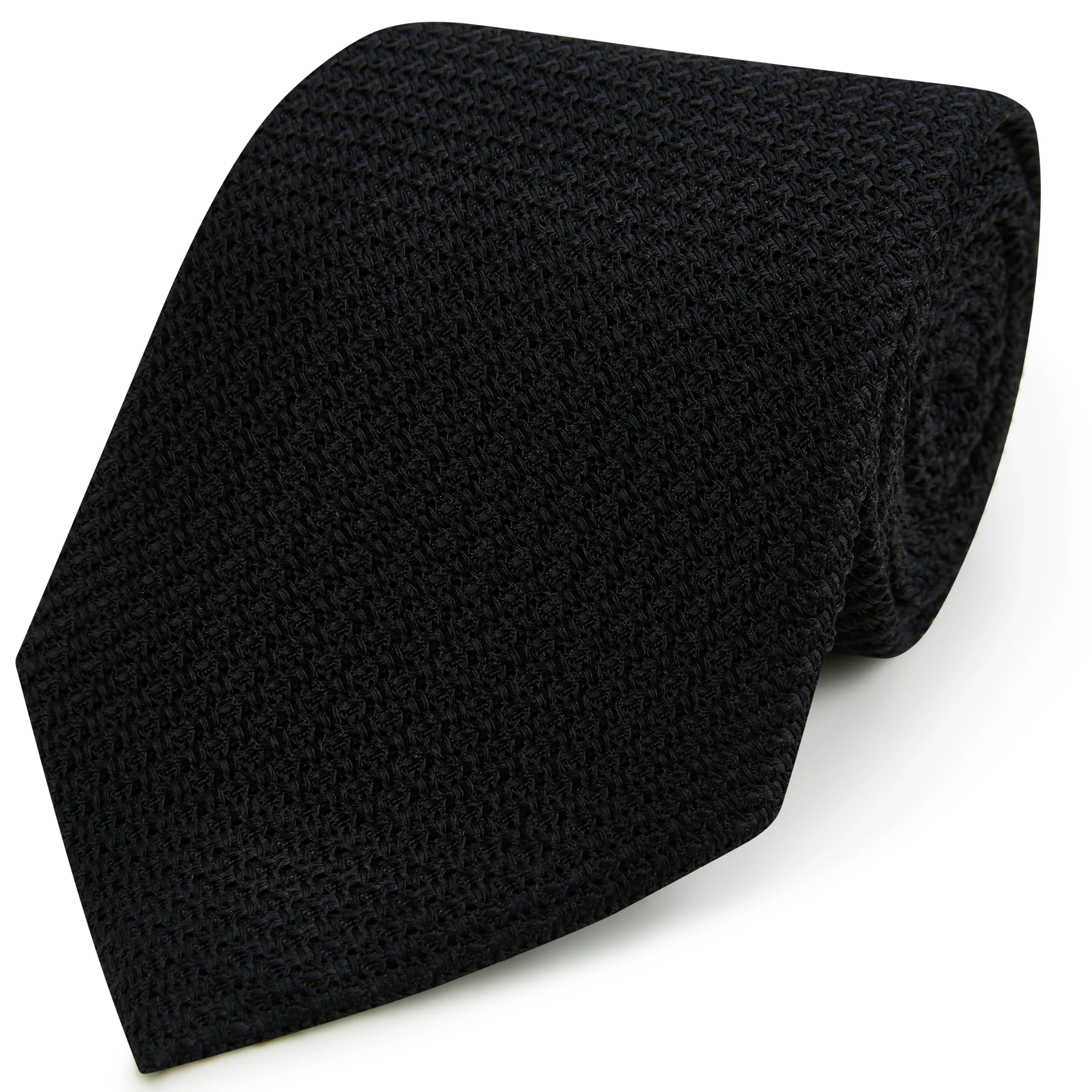 Black Grenadine Silk Tie