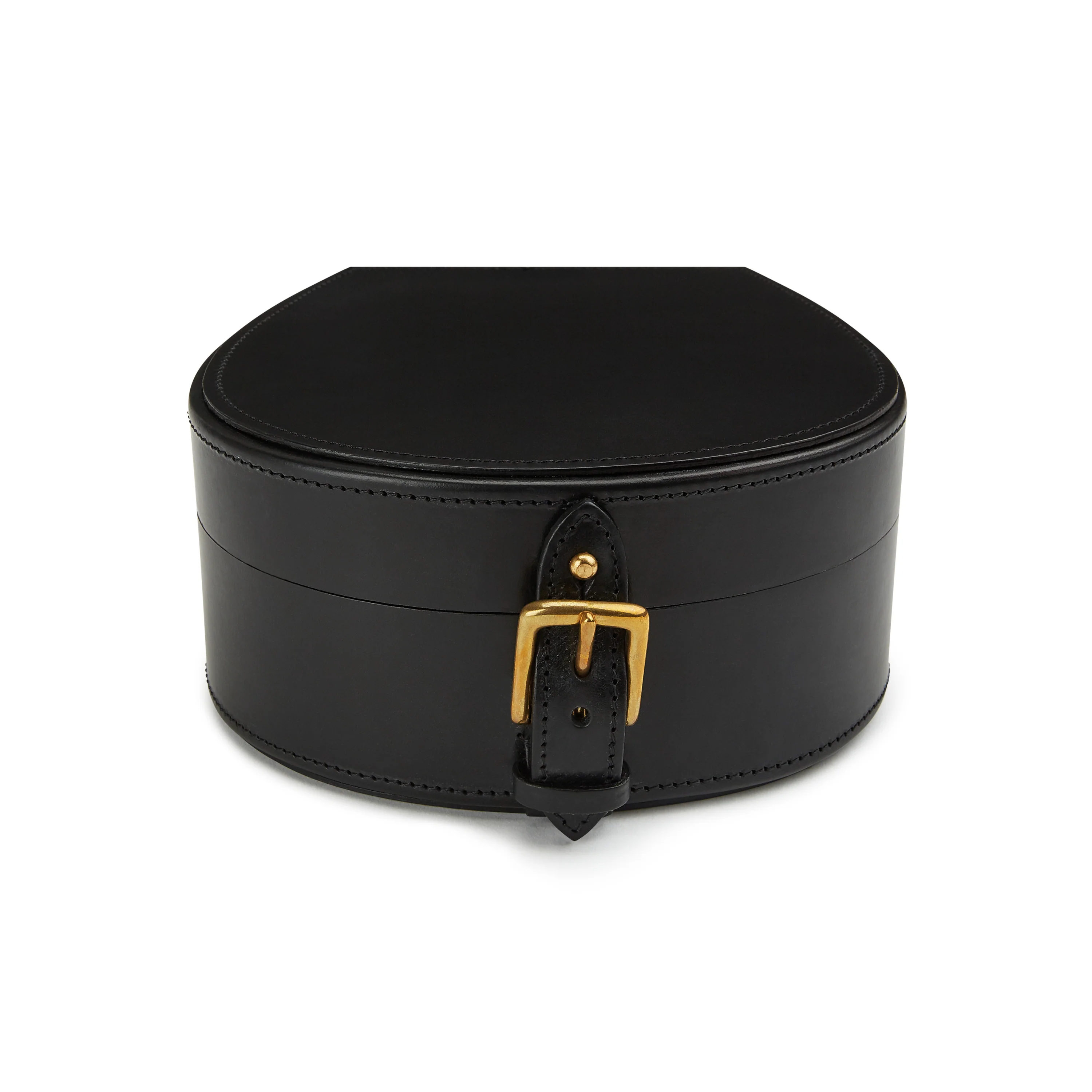 Black Leather Horseshoe Collar Box - Image 4