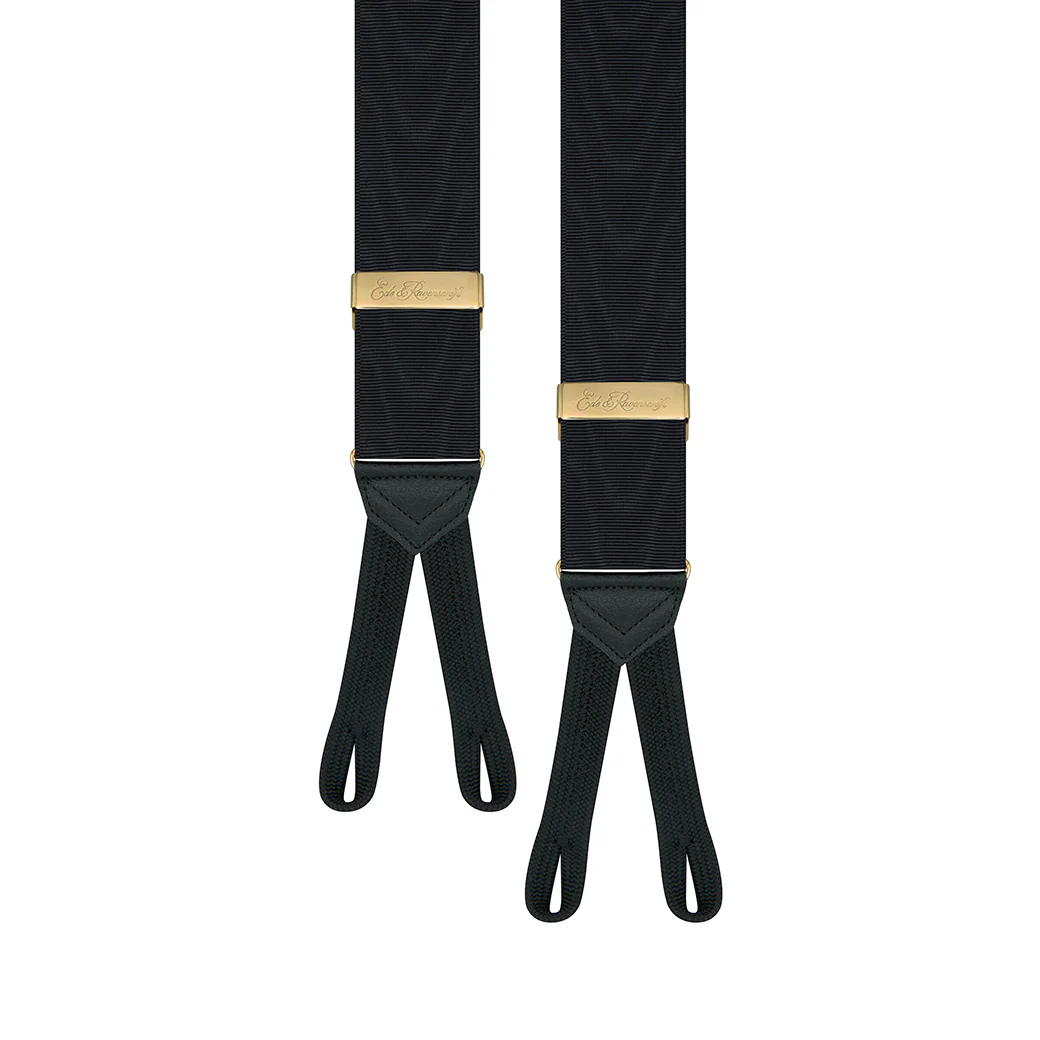 Black Moire Braces