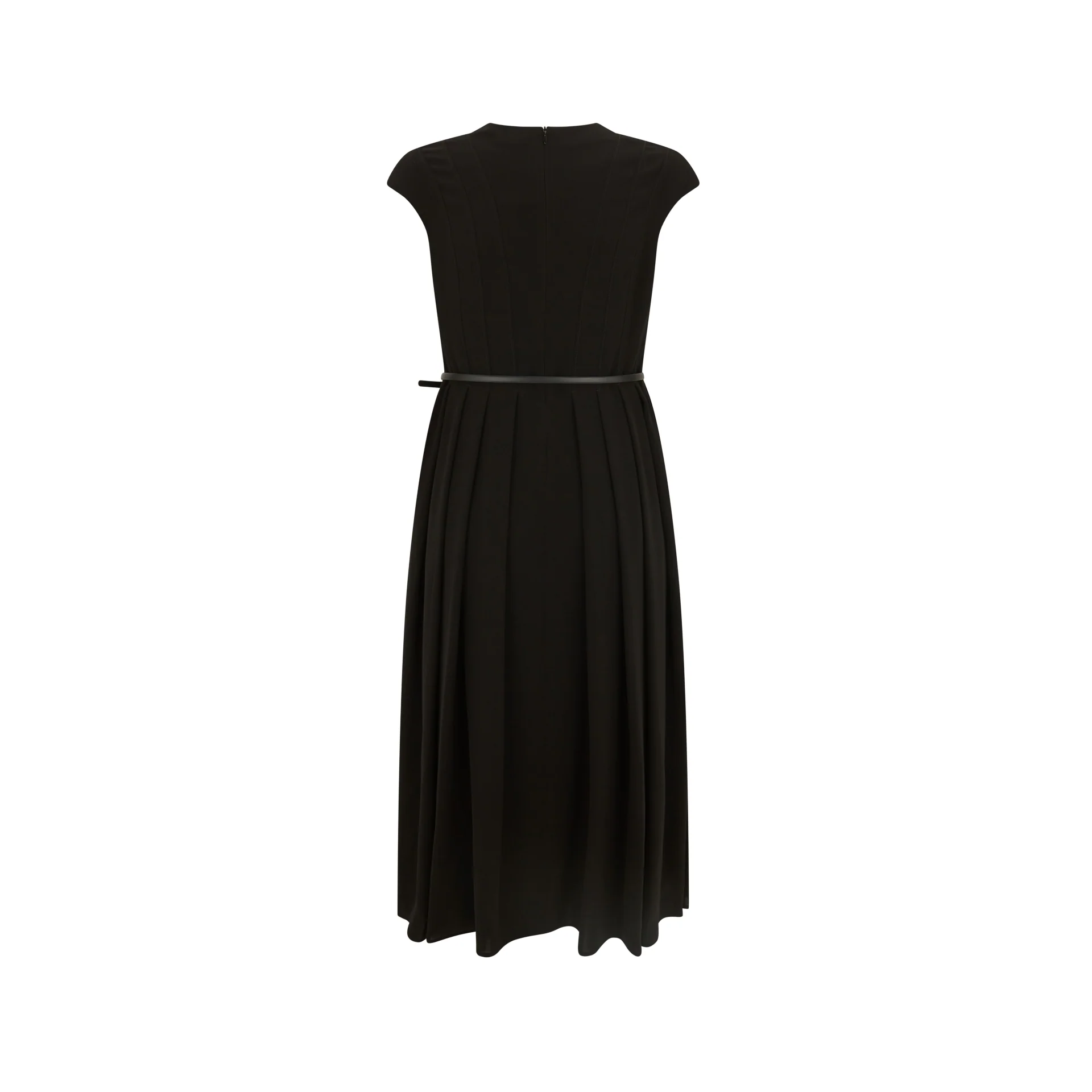 Black Santos Tailored Cady Dress - Image 2