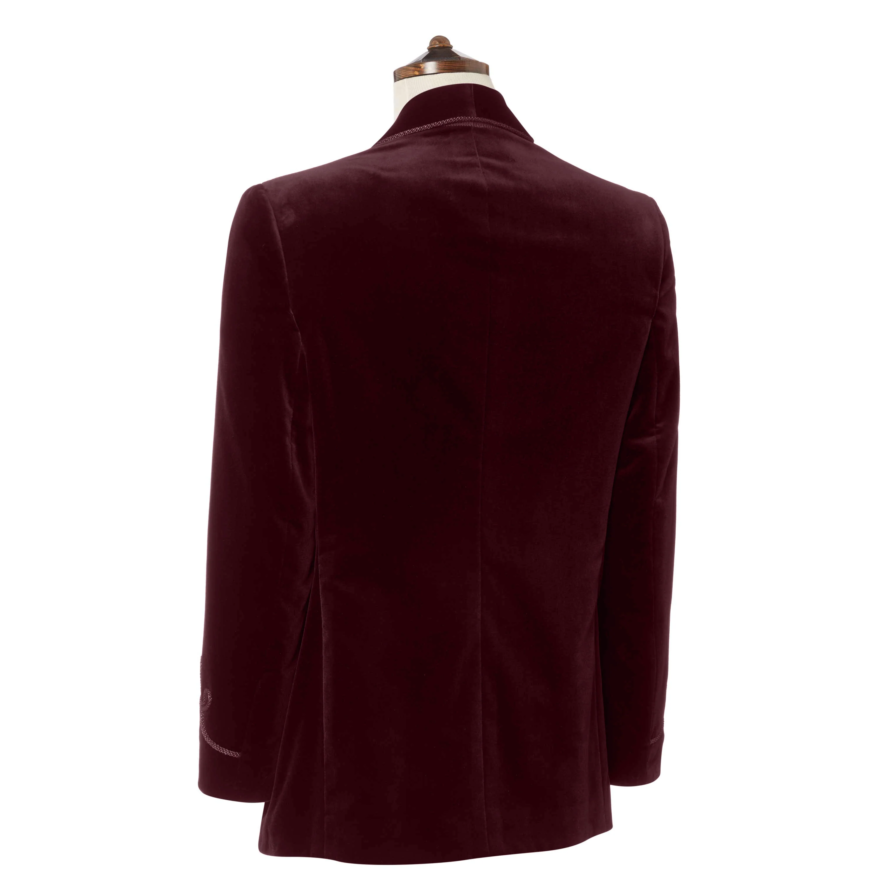 Bloomsbury Burgundy Velvet Jacket - Image 3
