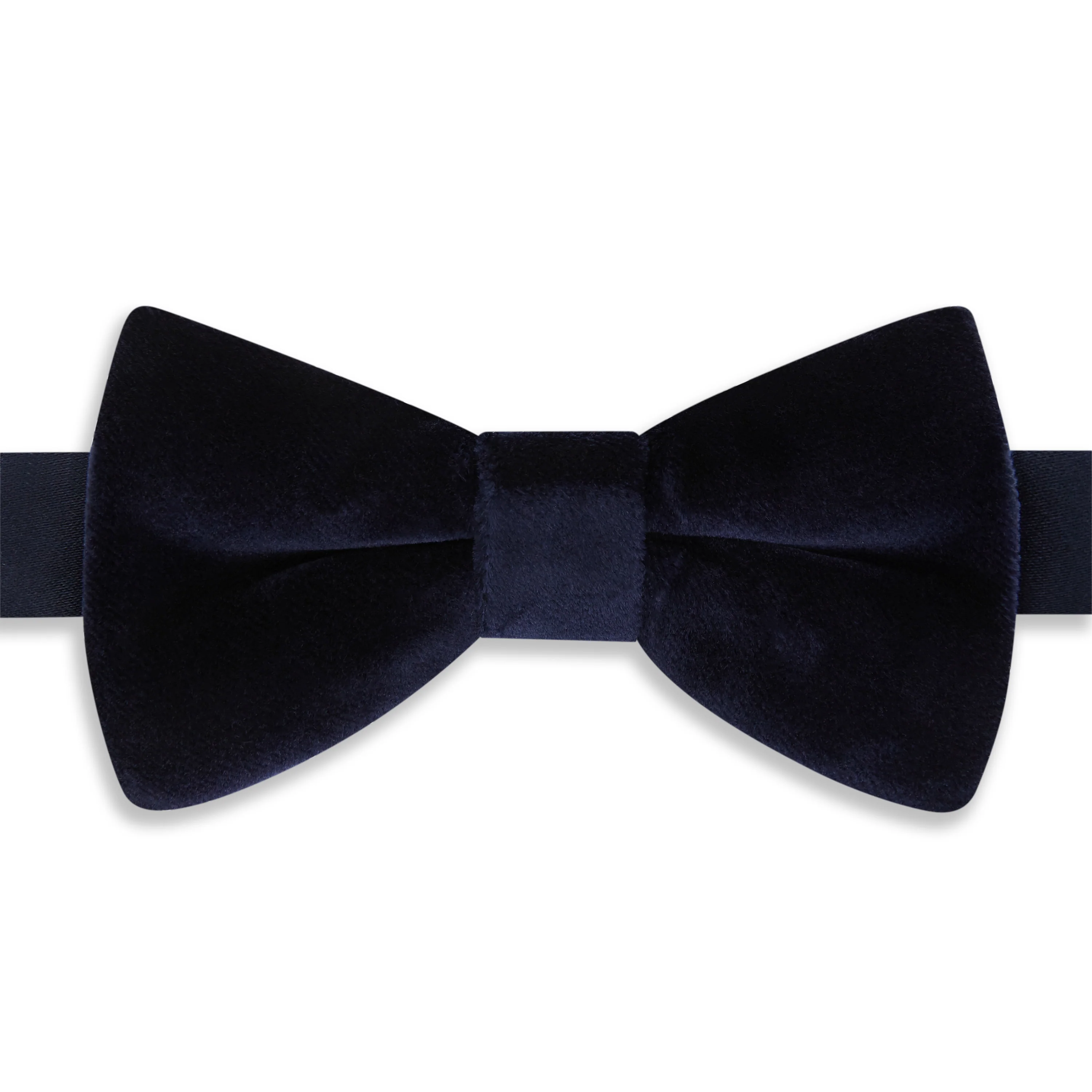 Navy Velvet Pre-Tied Bow Tie
