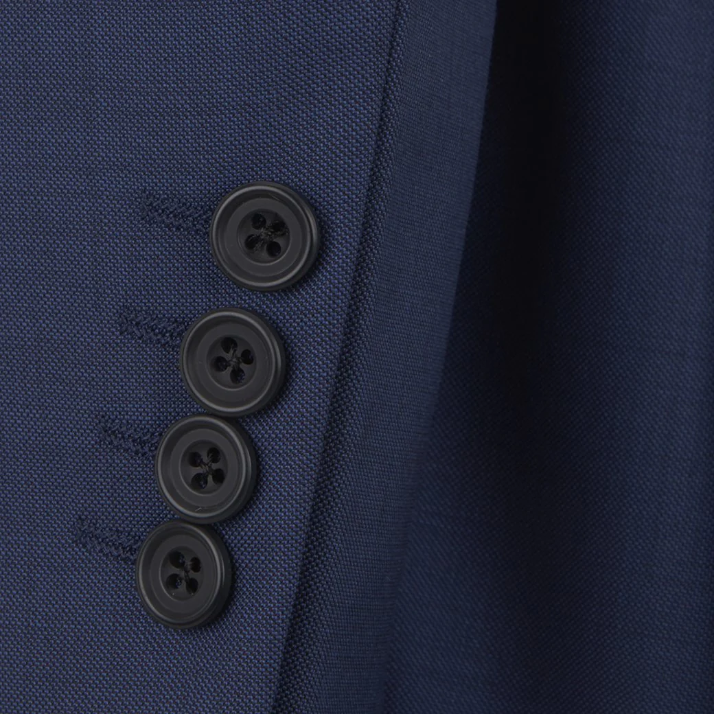 Burlington Light Navy Sharkskin Suit - Image 3