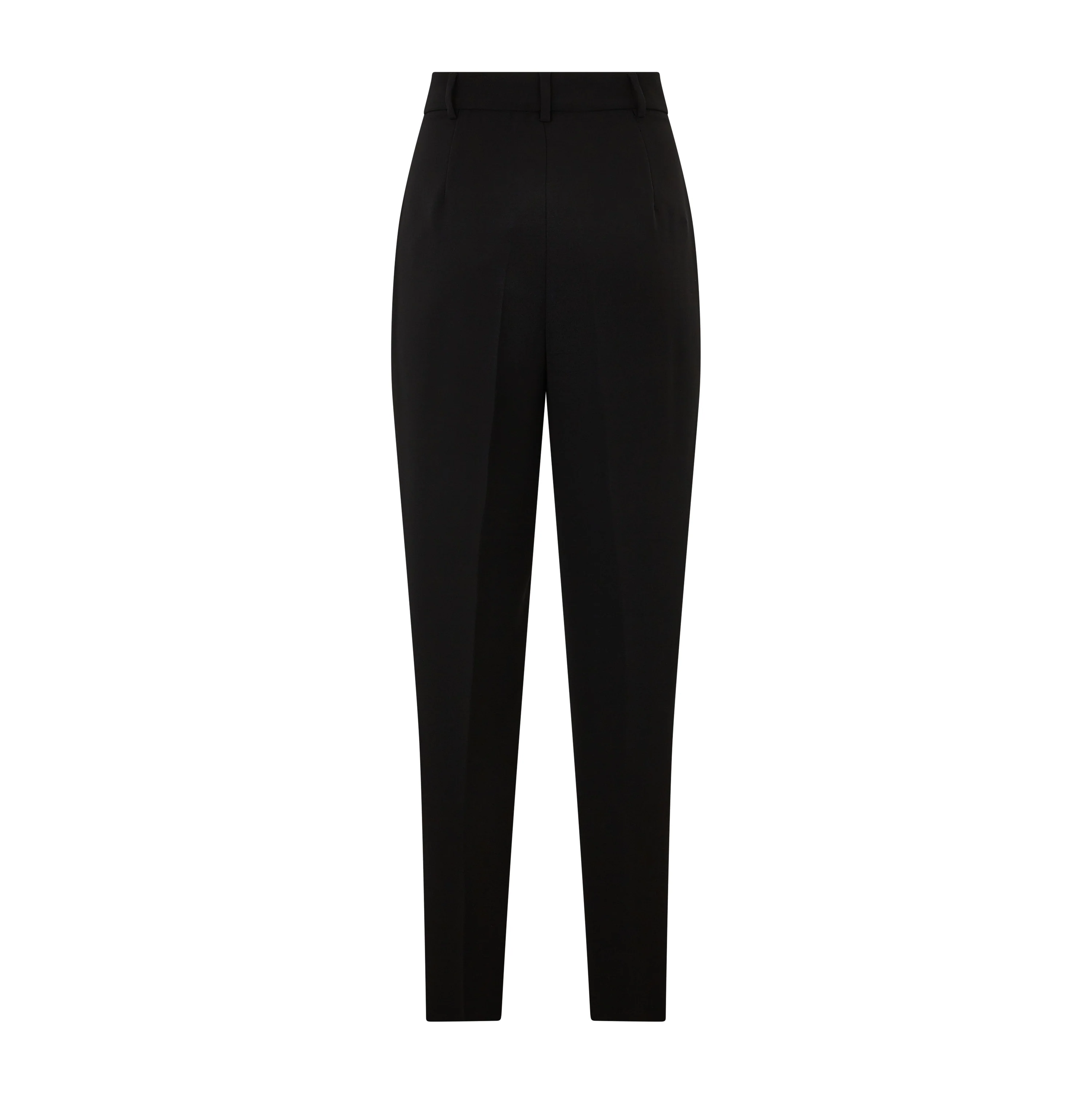Canditi Tailored Cady Pleated Cropped Trouser Navy - Image 2