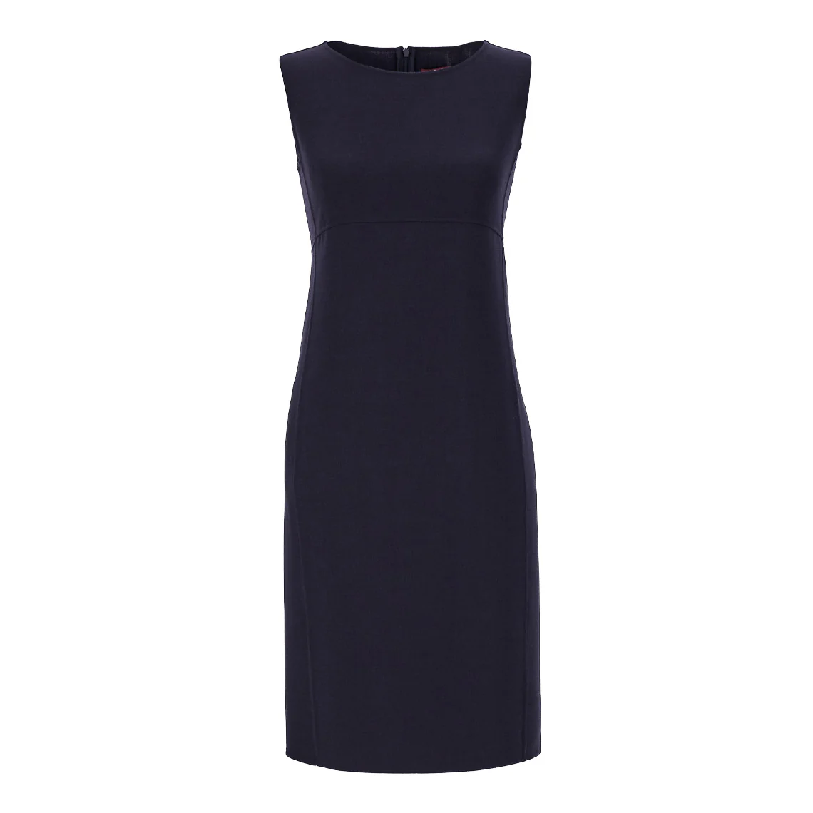 Carol Wool Crepe Shift Blue Dress