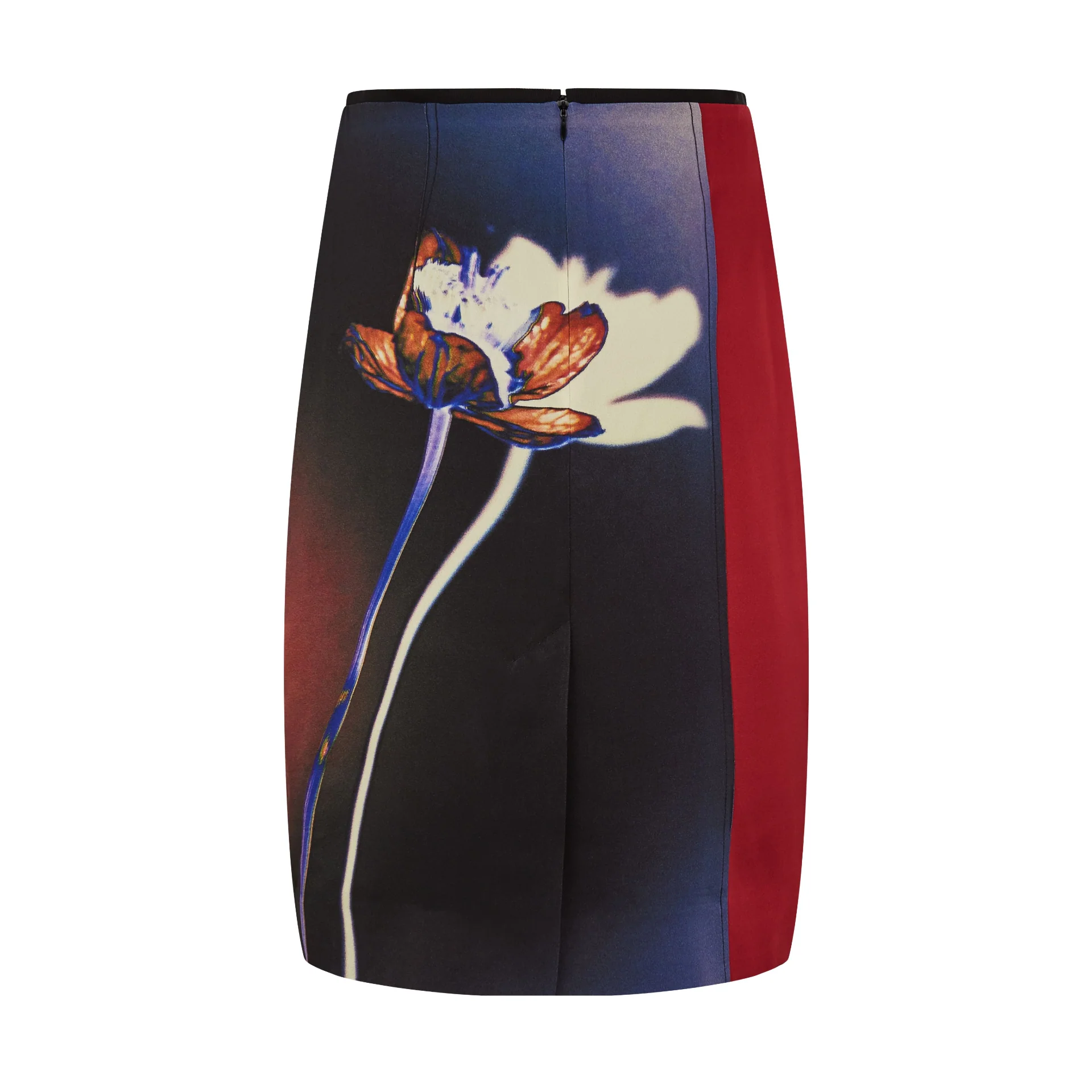 Colourblock Flower Print Skirt - Image 2