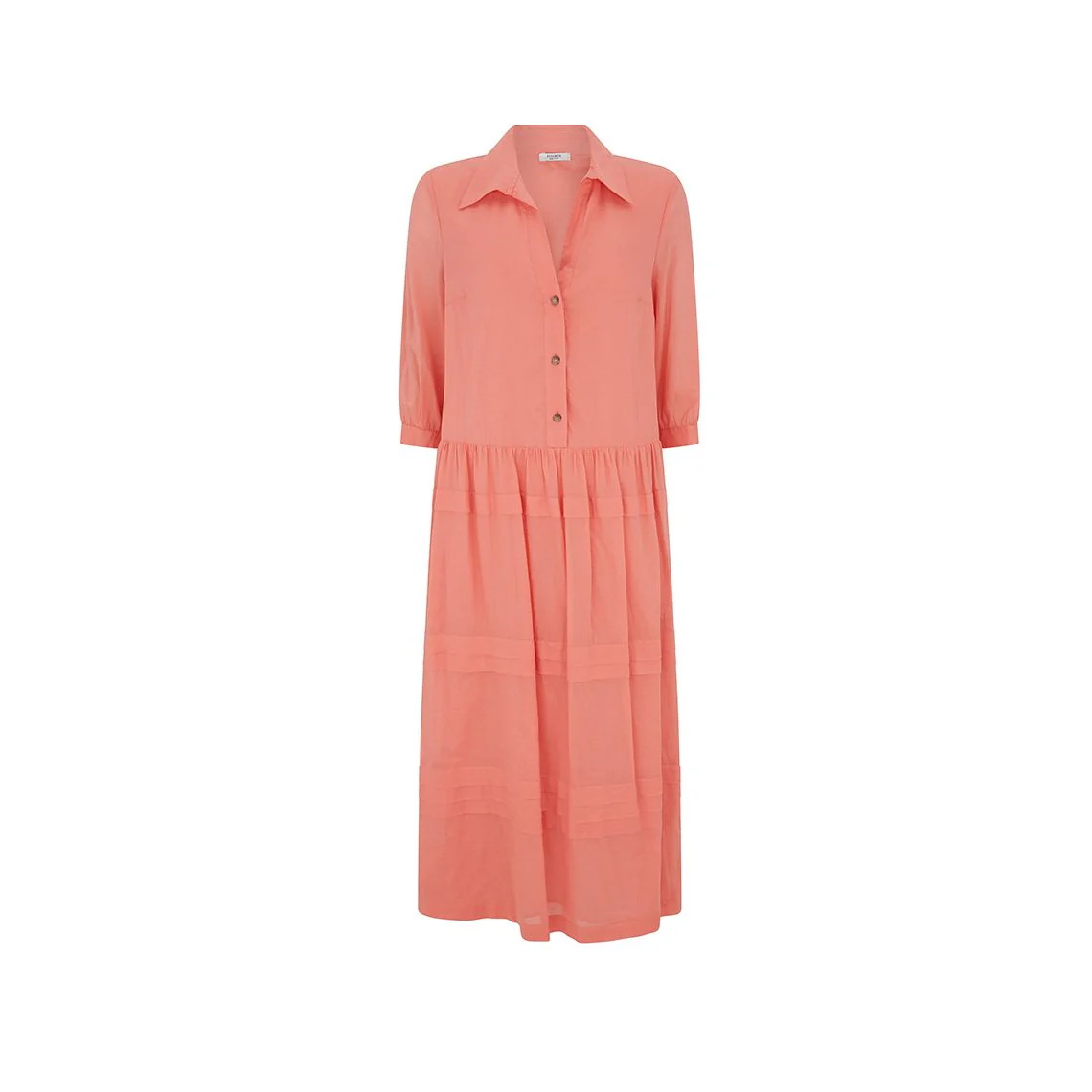 Cotton Leaf Collar Dress