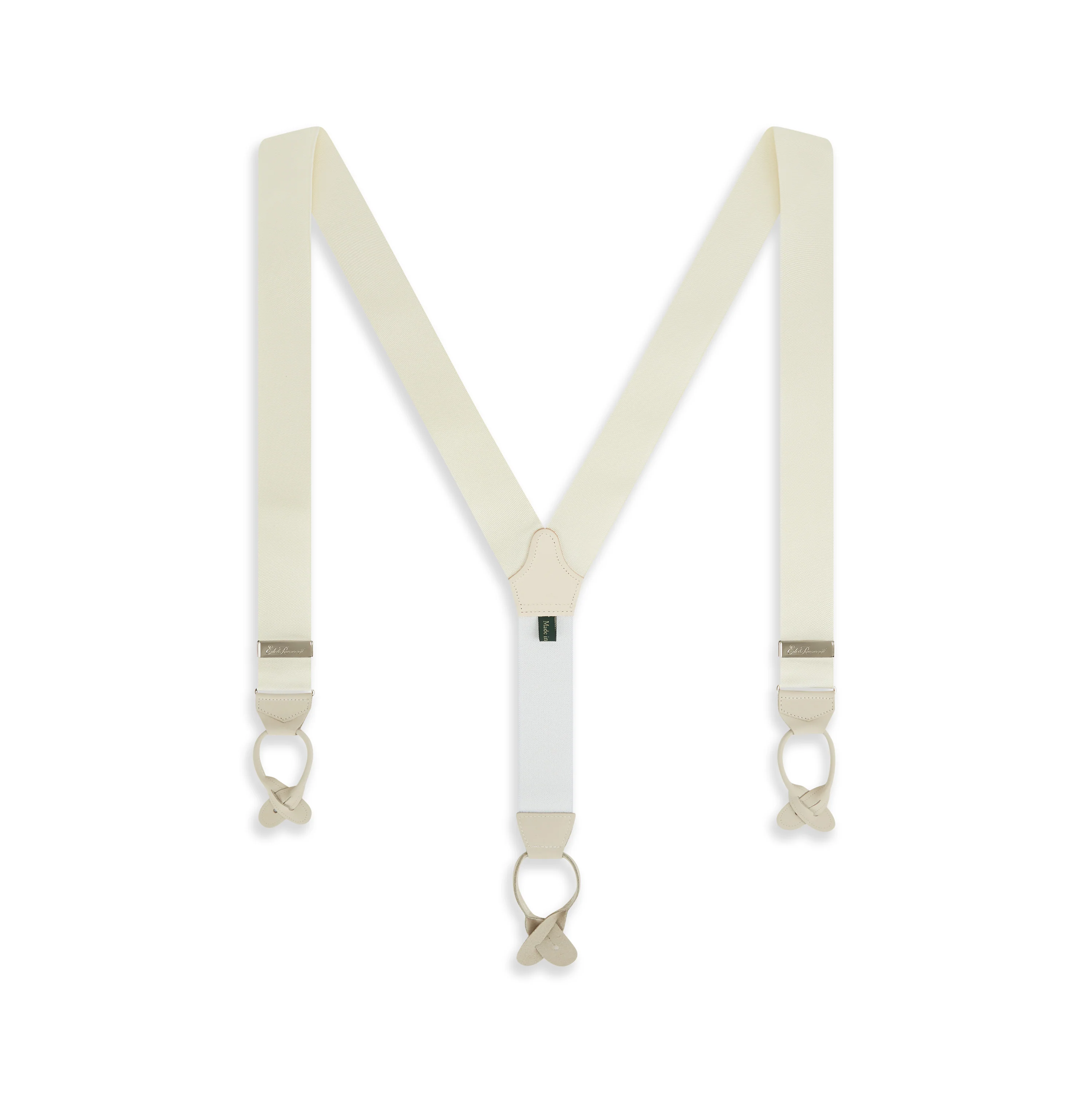 Cream Barathea Braces - Image 2
