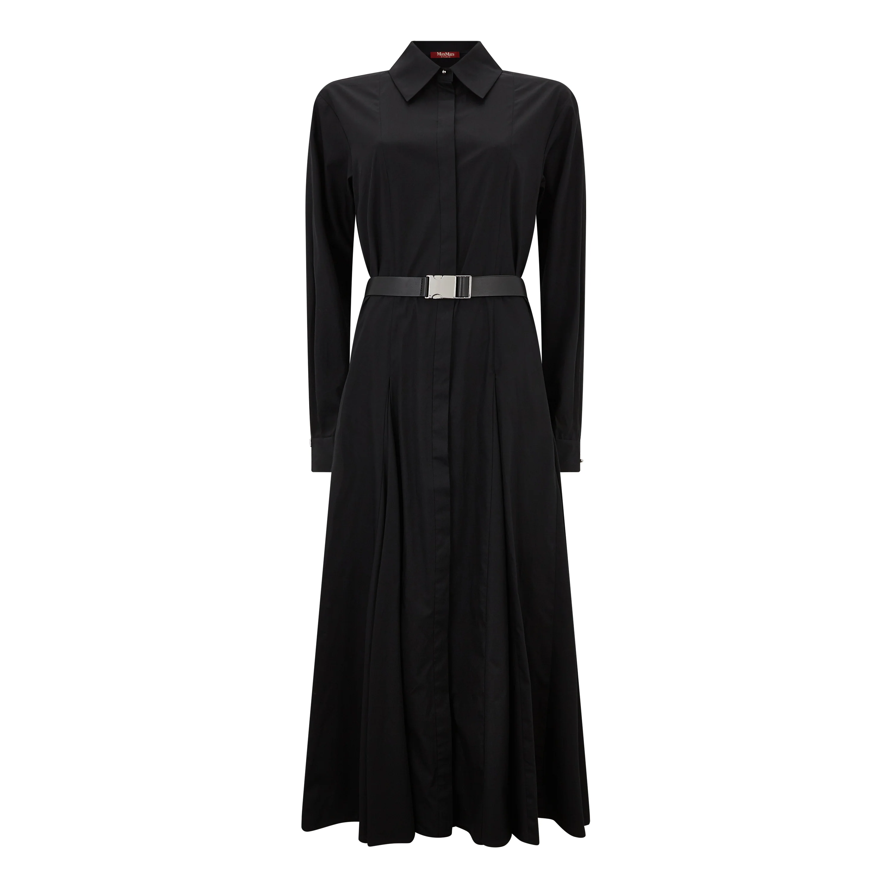 Dancing Cotton Popline Belted Dress
